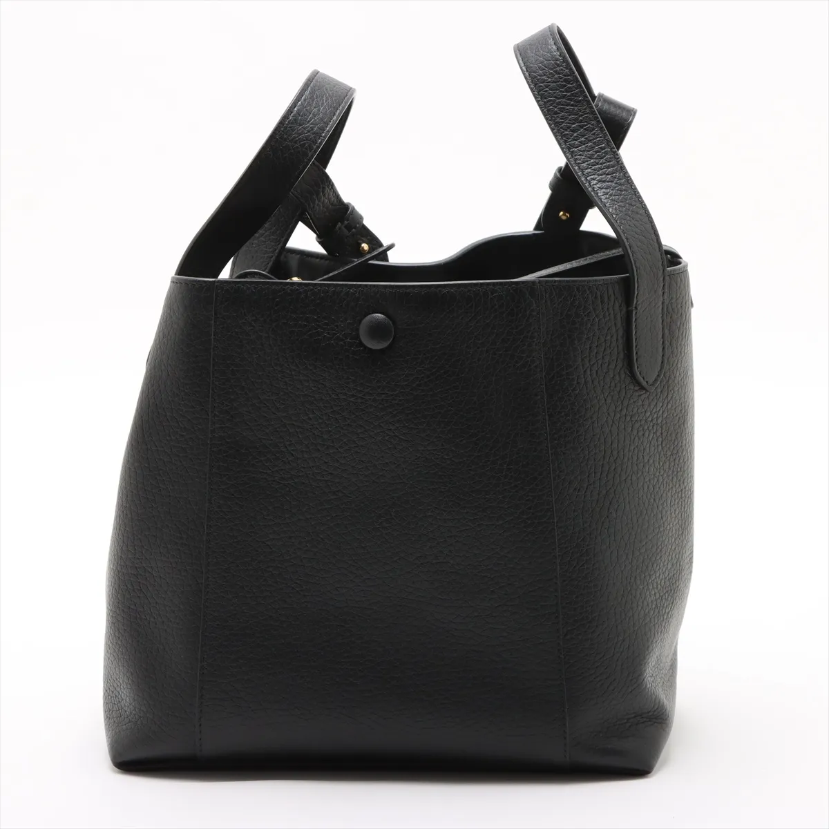 Signature Leather 2WAY Handbag Black — view 2