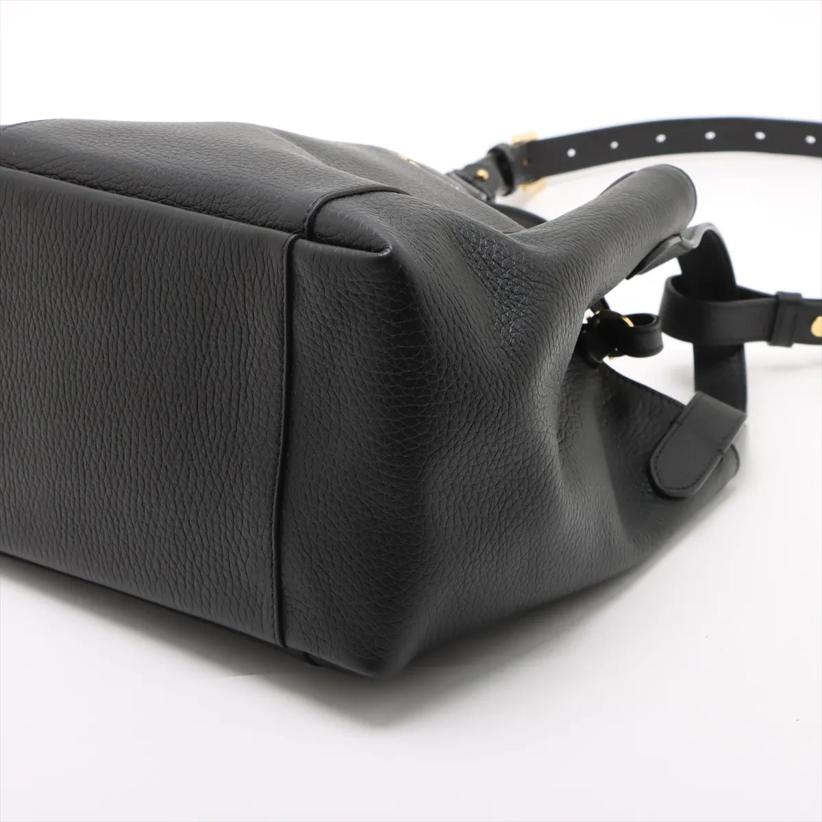 Signature Leather 2WAY Handbag Black — view 3
