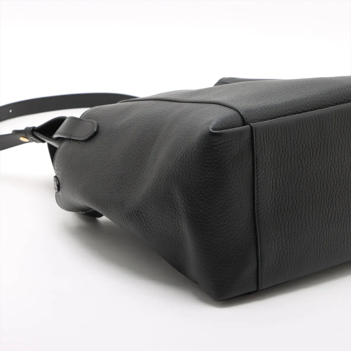 Signature Leather 2WAY Handbag Black — view 4