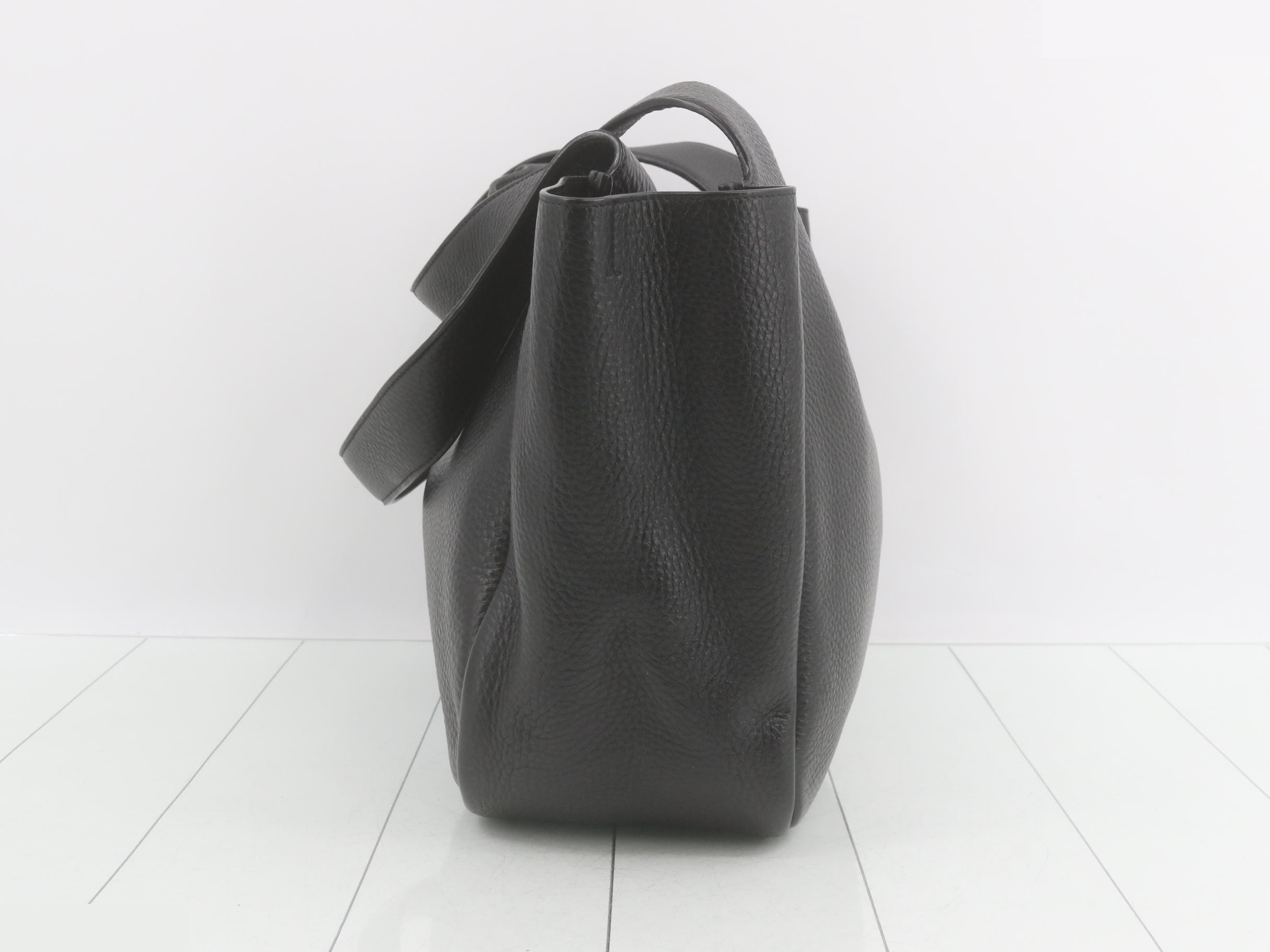 leather tote bag — view 3