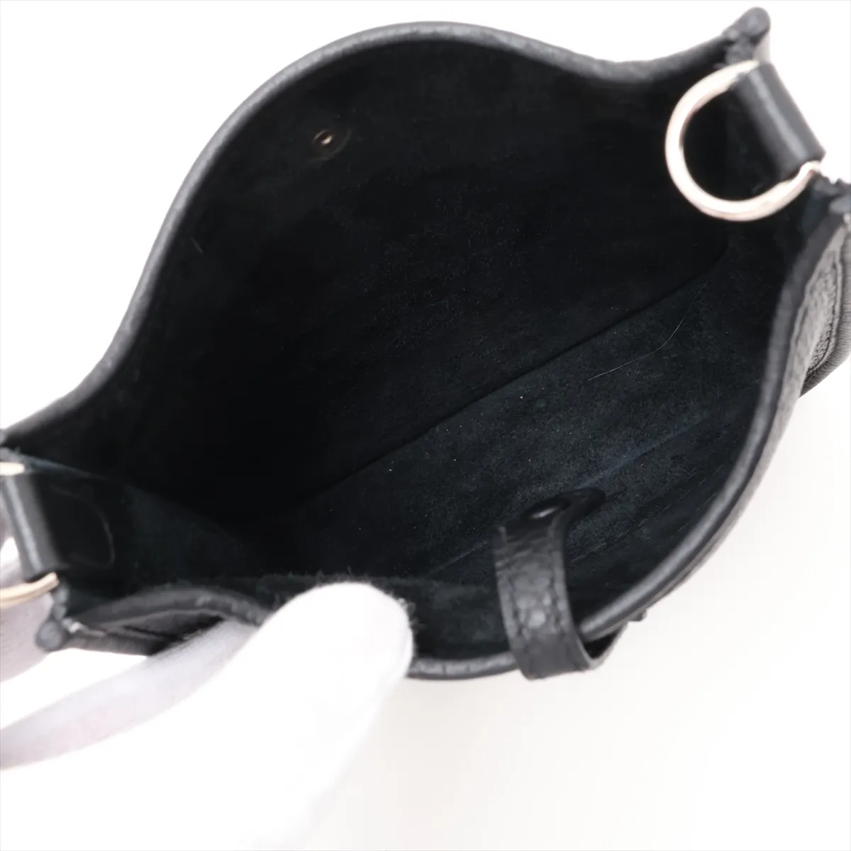 Evelyne 16 TPM Amazon Taurillon Clemence Black Silver Hardware (Stamp unclear) — view 6