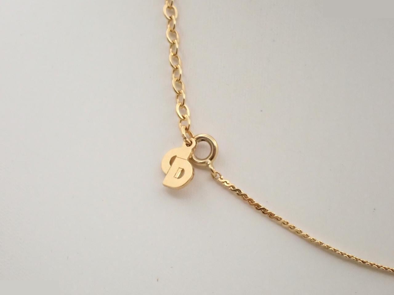 CD logo necklace, chain approximately 42cm — view 2