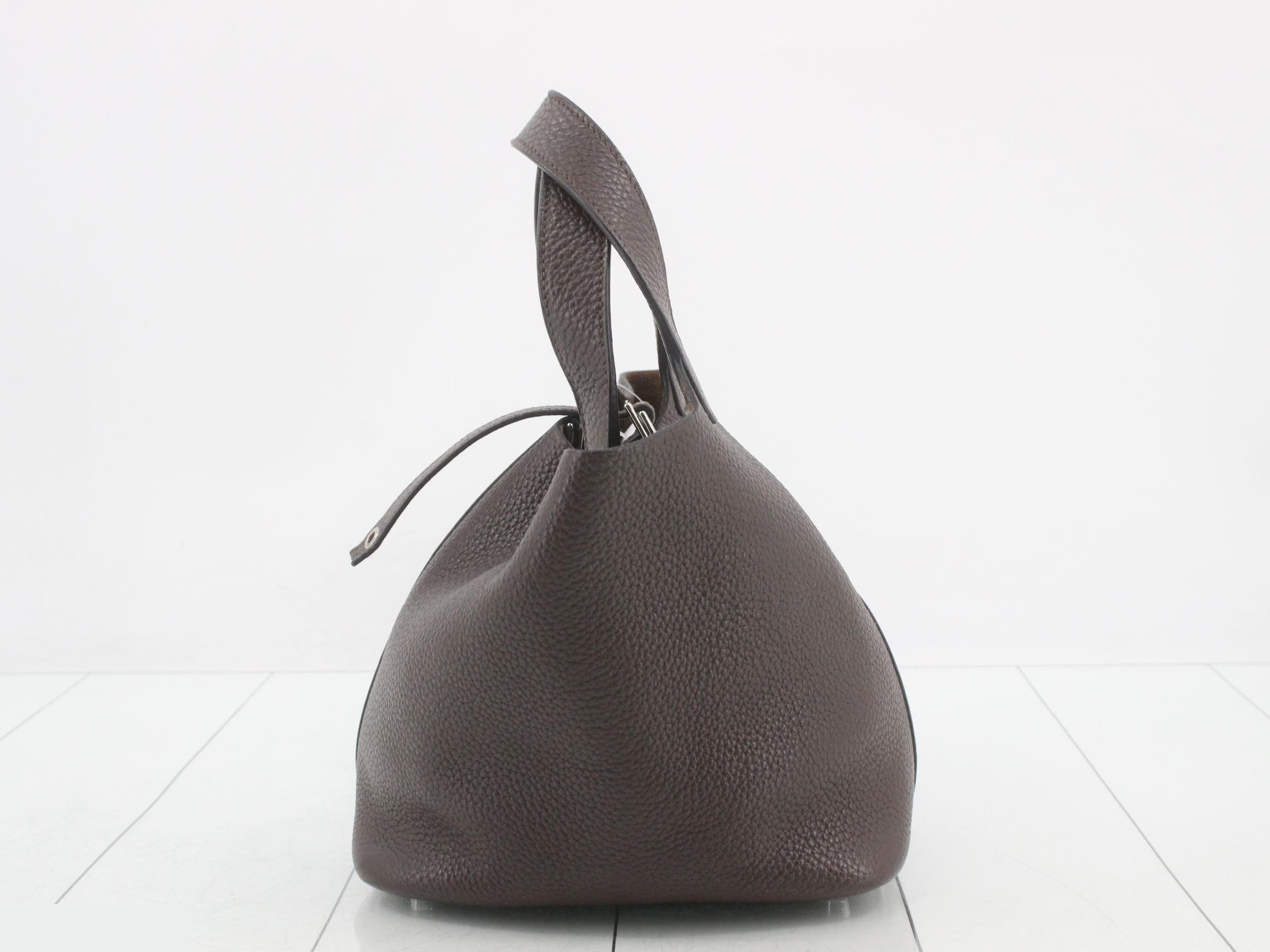 Picotin handbag, brown — view 3