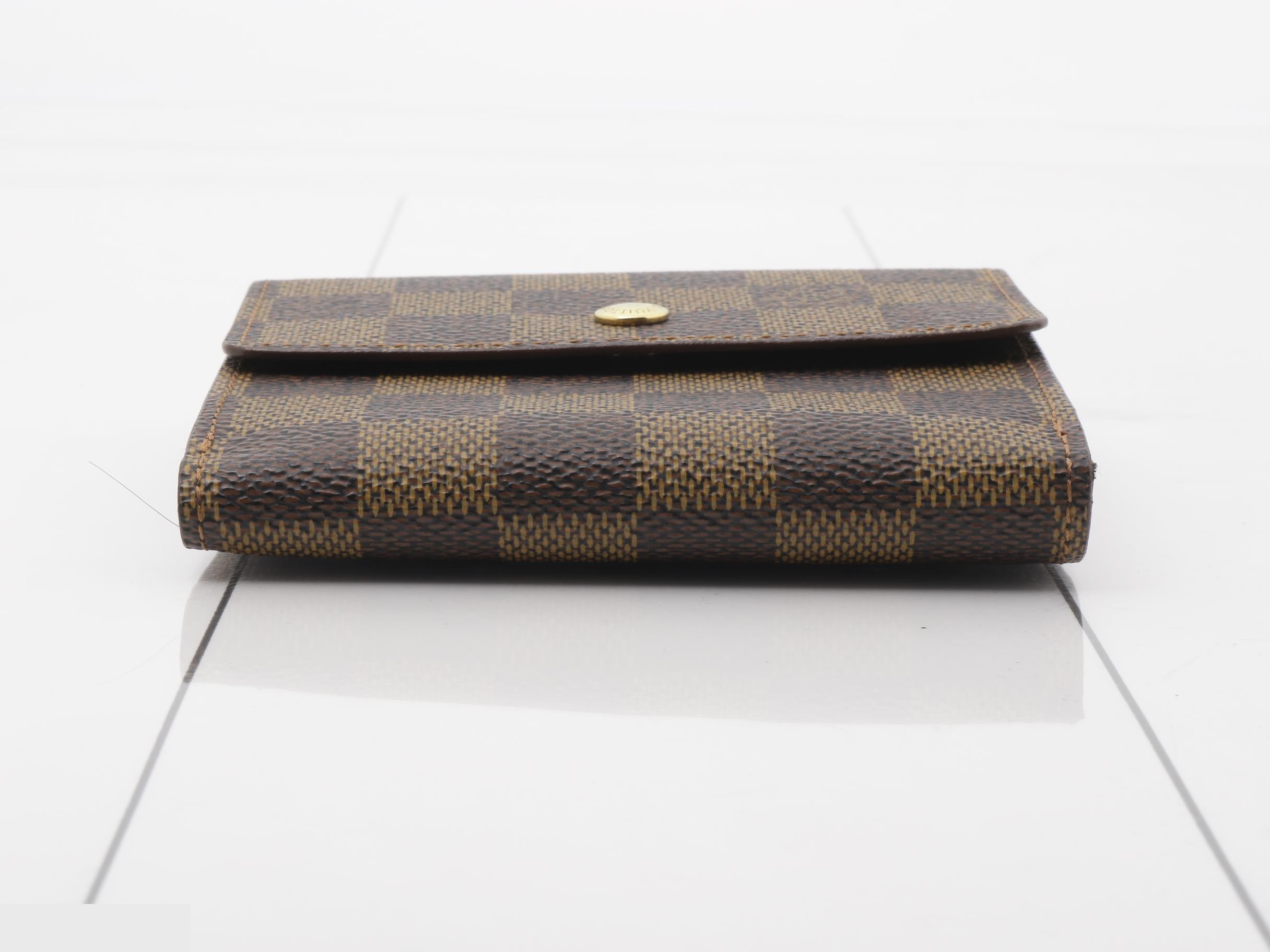 Damier wallet with double snap closure — view 3