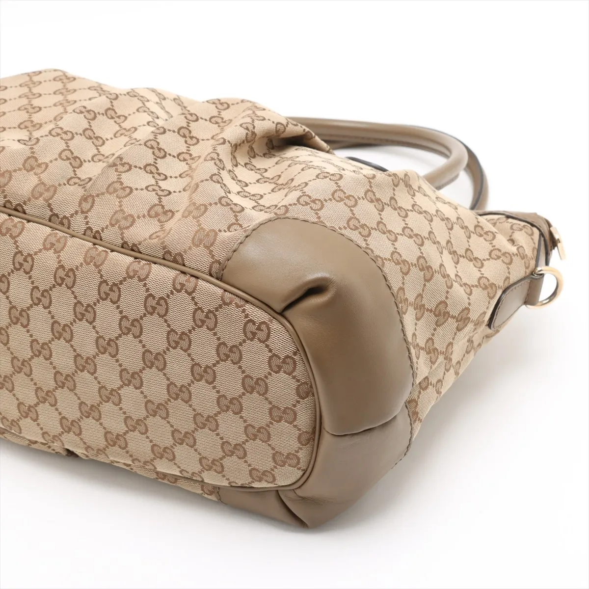 GG Canvas Sookie Canvas x Leather 2WAY Tote Bag Beige 285730 — view 3