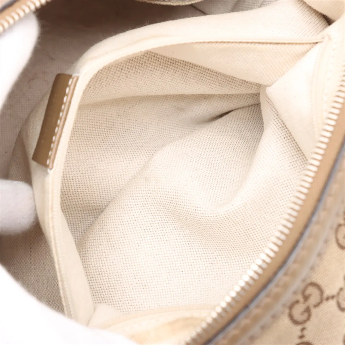 GG Canvas Sookie Canvas x Leather 2WAY Tote Bag Beige 285730 — view 9