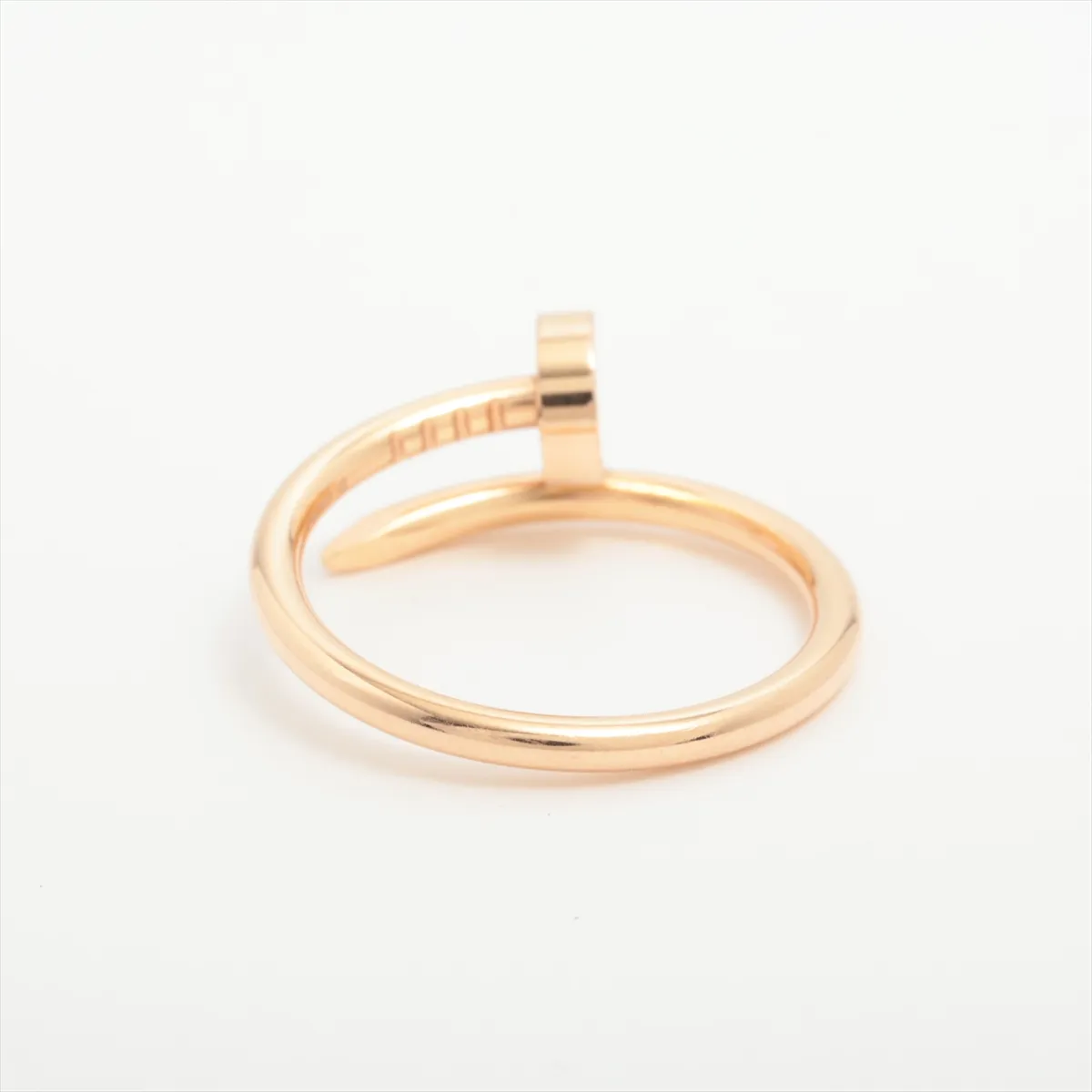 Juste un Clou SM Ring, 750 (PG), 3.2g, Size 49, 404GWF. Metal has — view 2