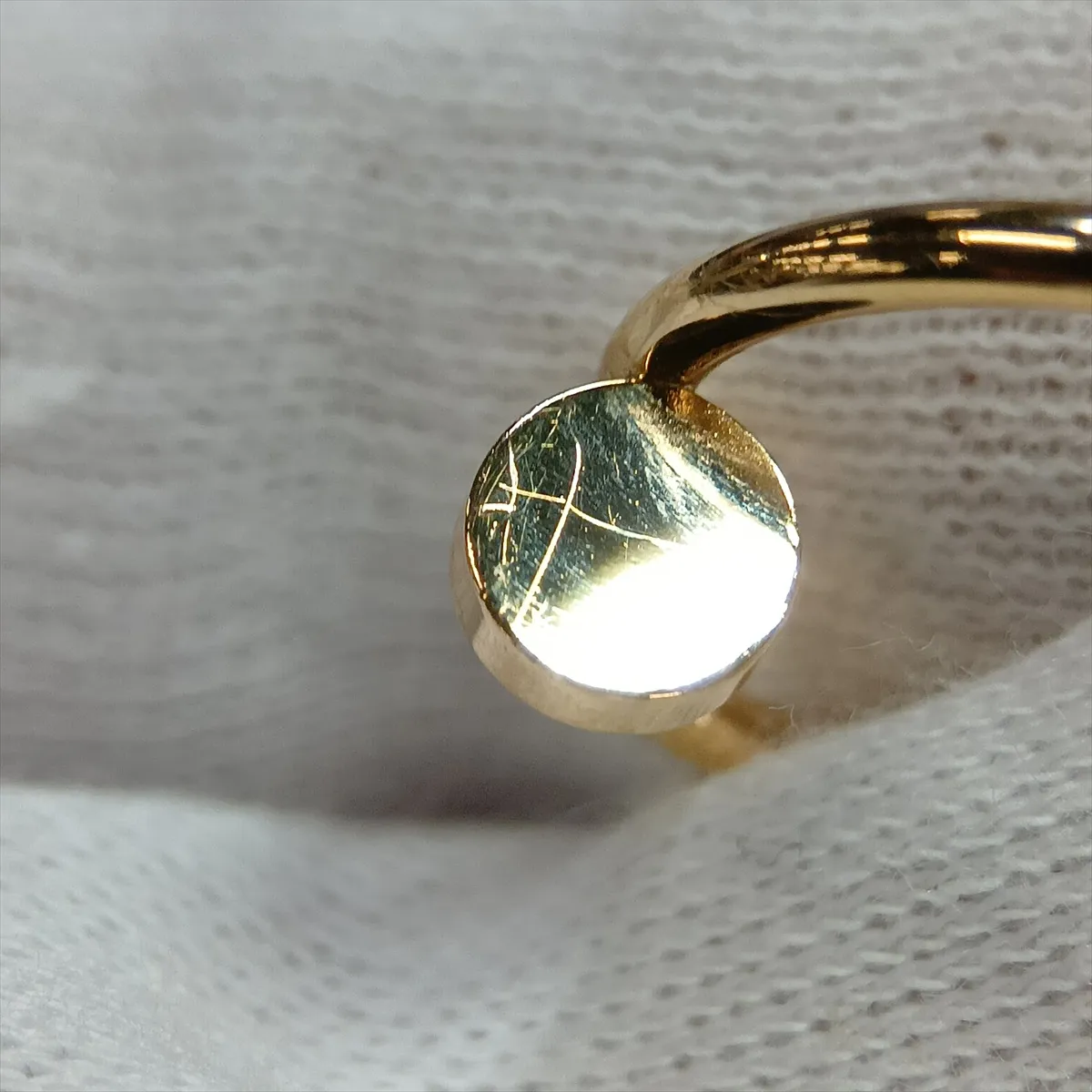 Juste un Clou SM Ring, 750 (PG), 3.2g, Size 49, 404GWF. Metal has — view 4