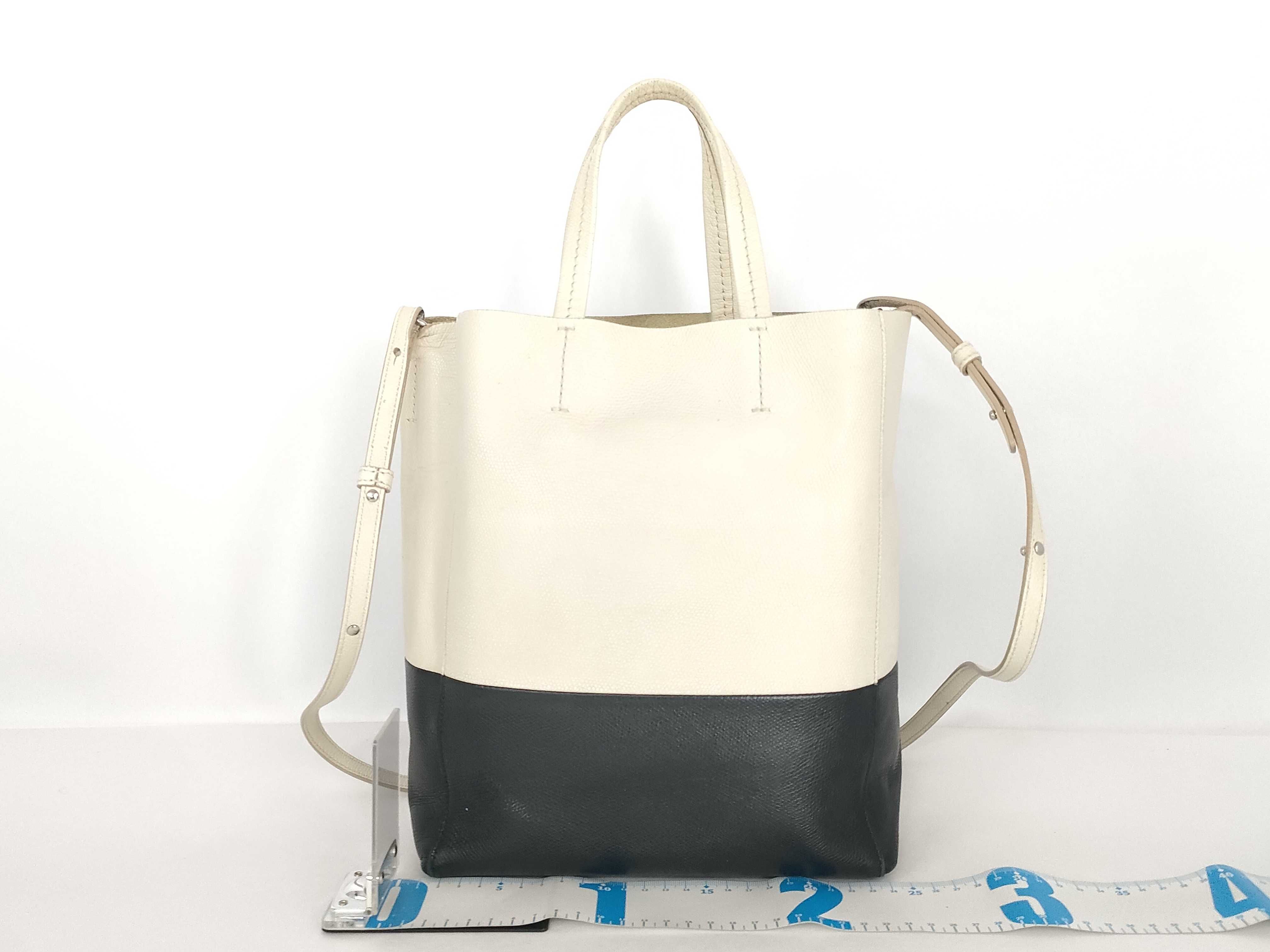 Two-Tone Bicolor Cabas Tote Bag — view 2
