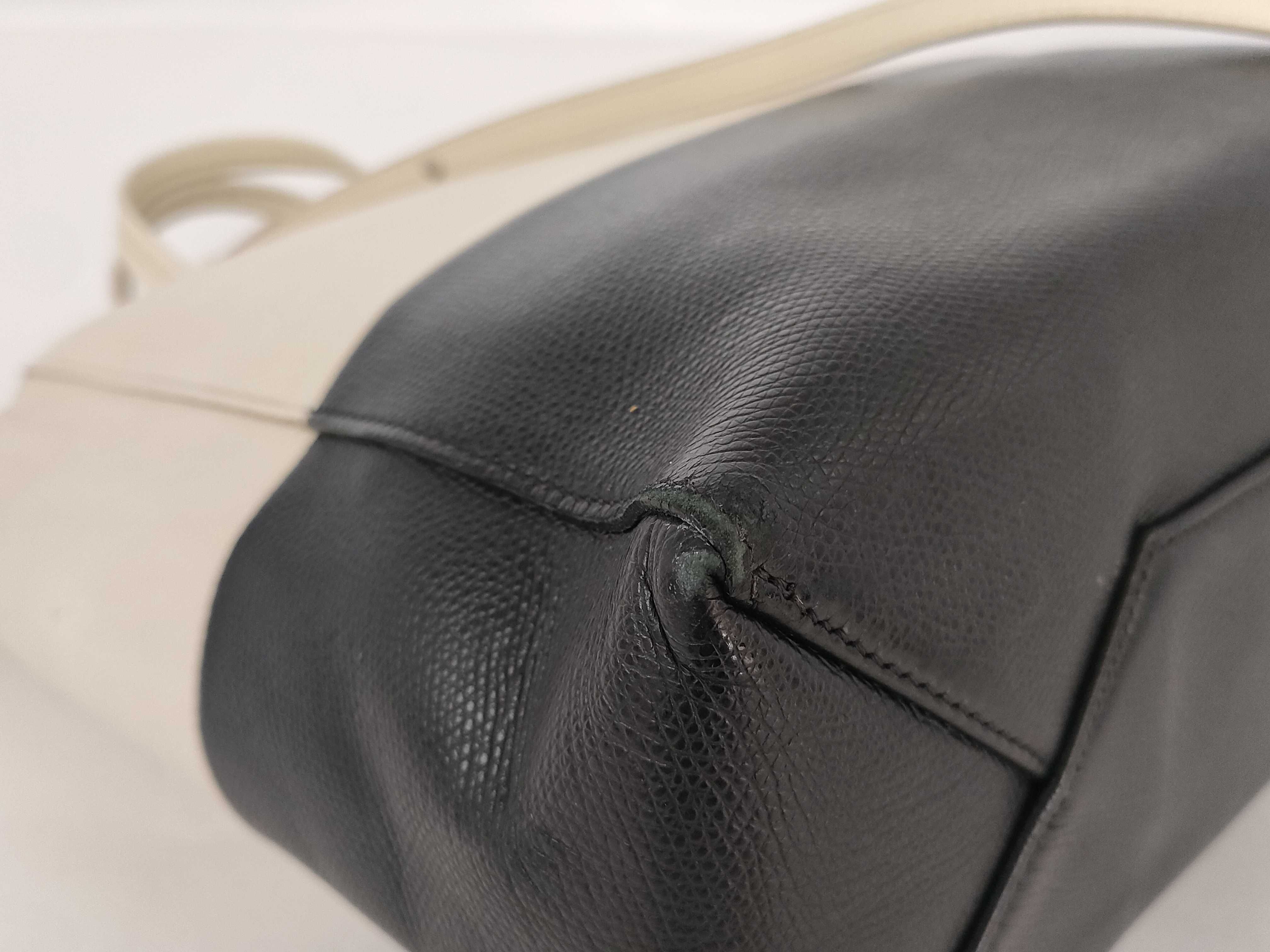 Two-Tone Bicolor Cabas Tote Bag — view 8