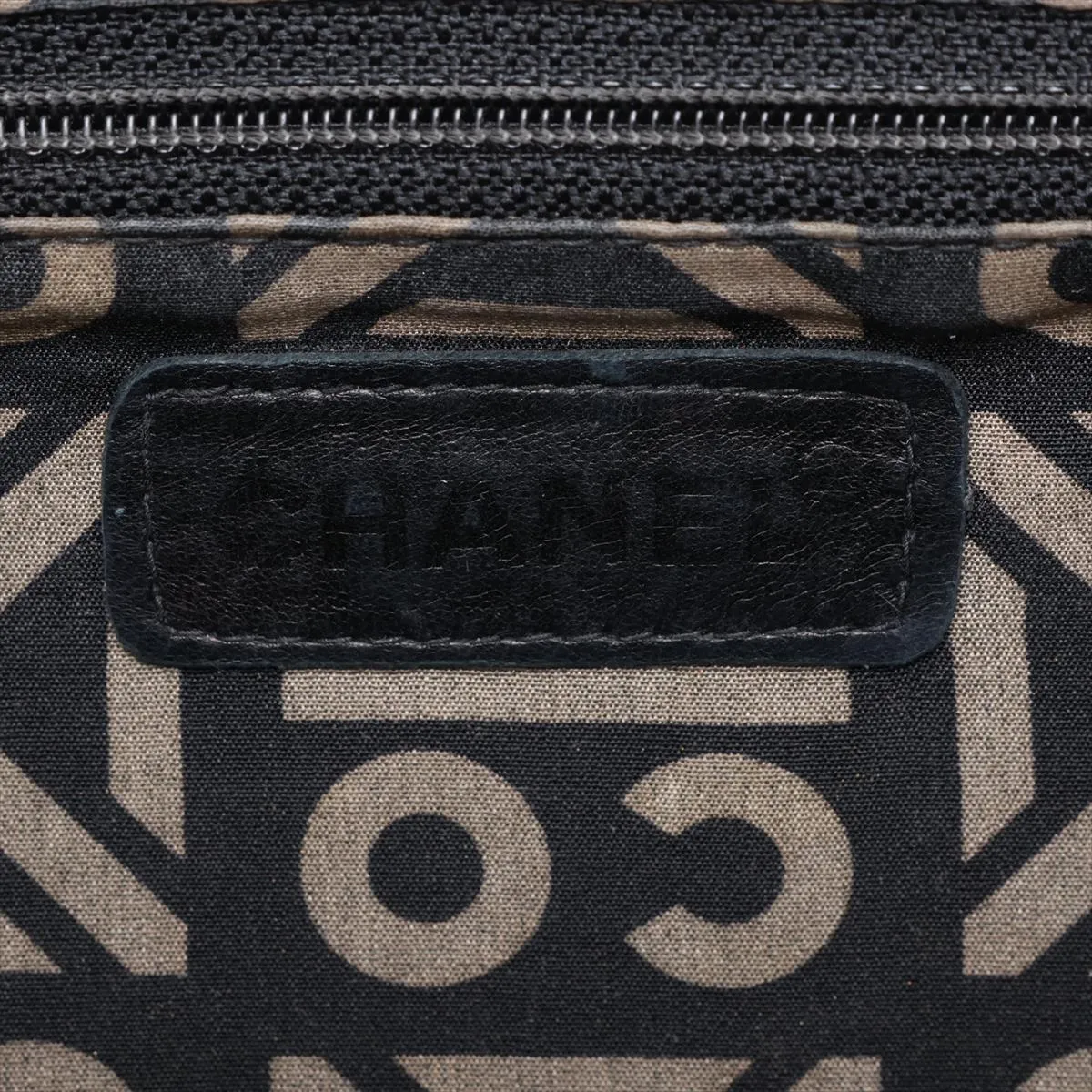 2.55 Lambskin Chain Shoulder Bag, Chocolate Bar pattern, Navy, Silver Hardware, 6299593, Serial Number 6-series, Handle repaired by an aftermarket company. — view 9