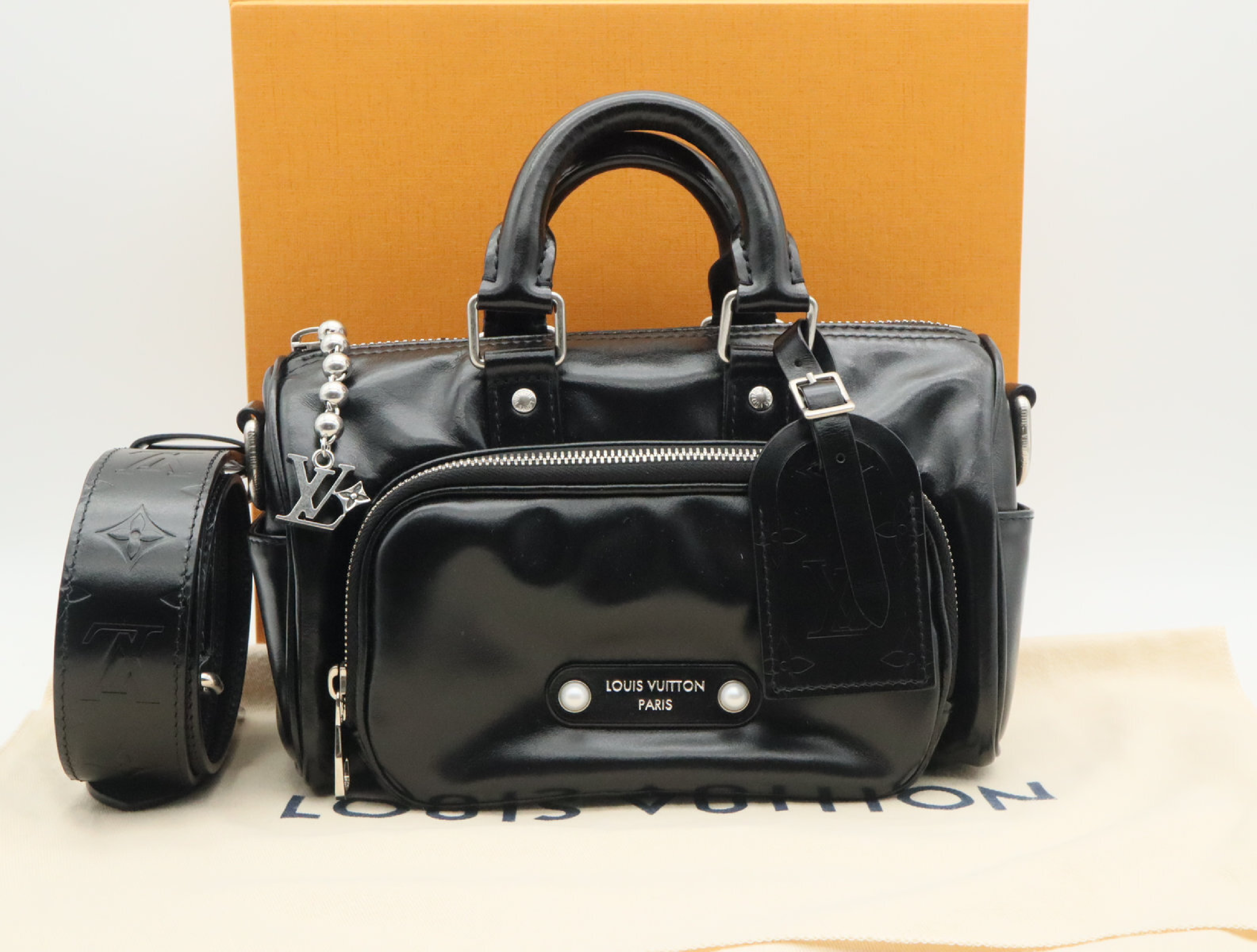LV Night Keepall Cargo Bandoulière 25 M13988 RFID Shoulder Bag