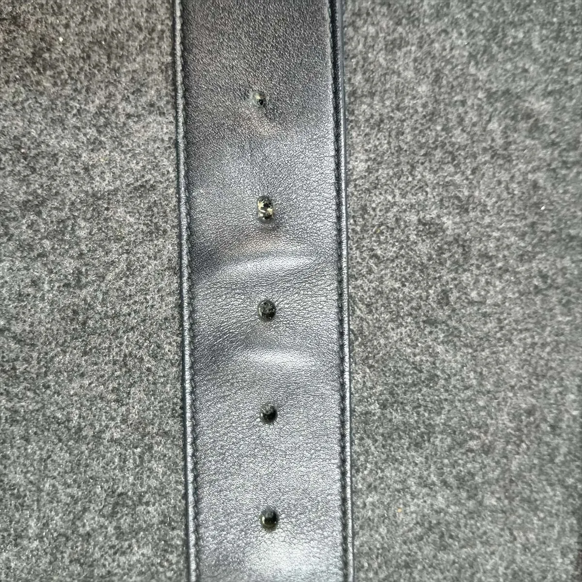 453260 GG Marmont Belt 85 GP x Faux Pearl x Leather Black x Gold — view 7
