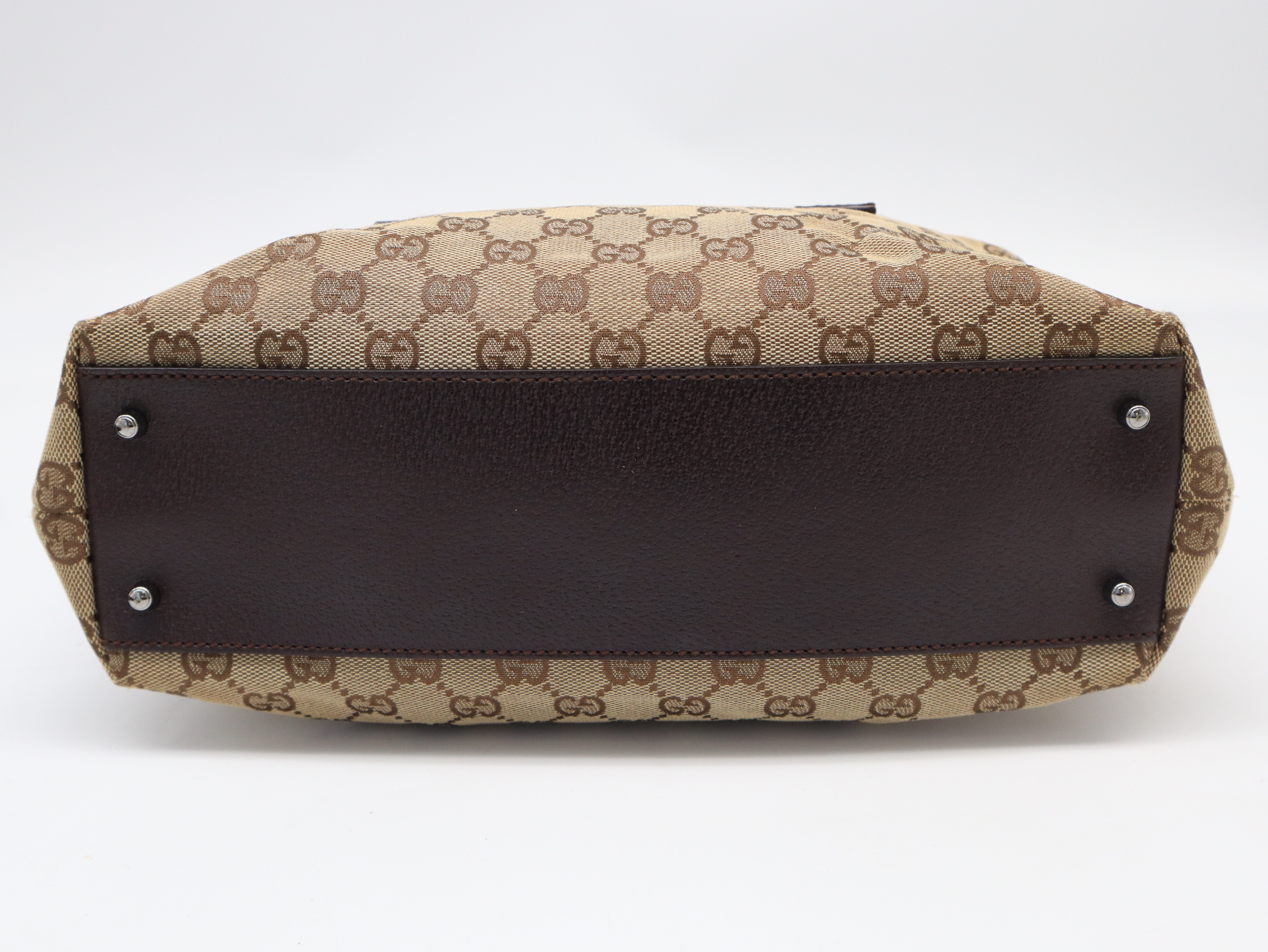 113009GG Canvas Mini Boston Bag with Dust Bag — view 5