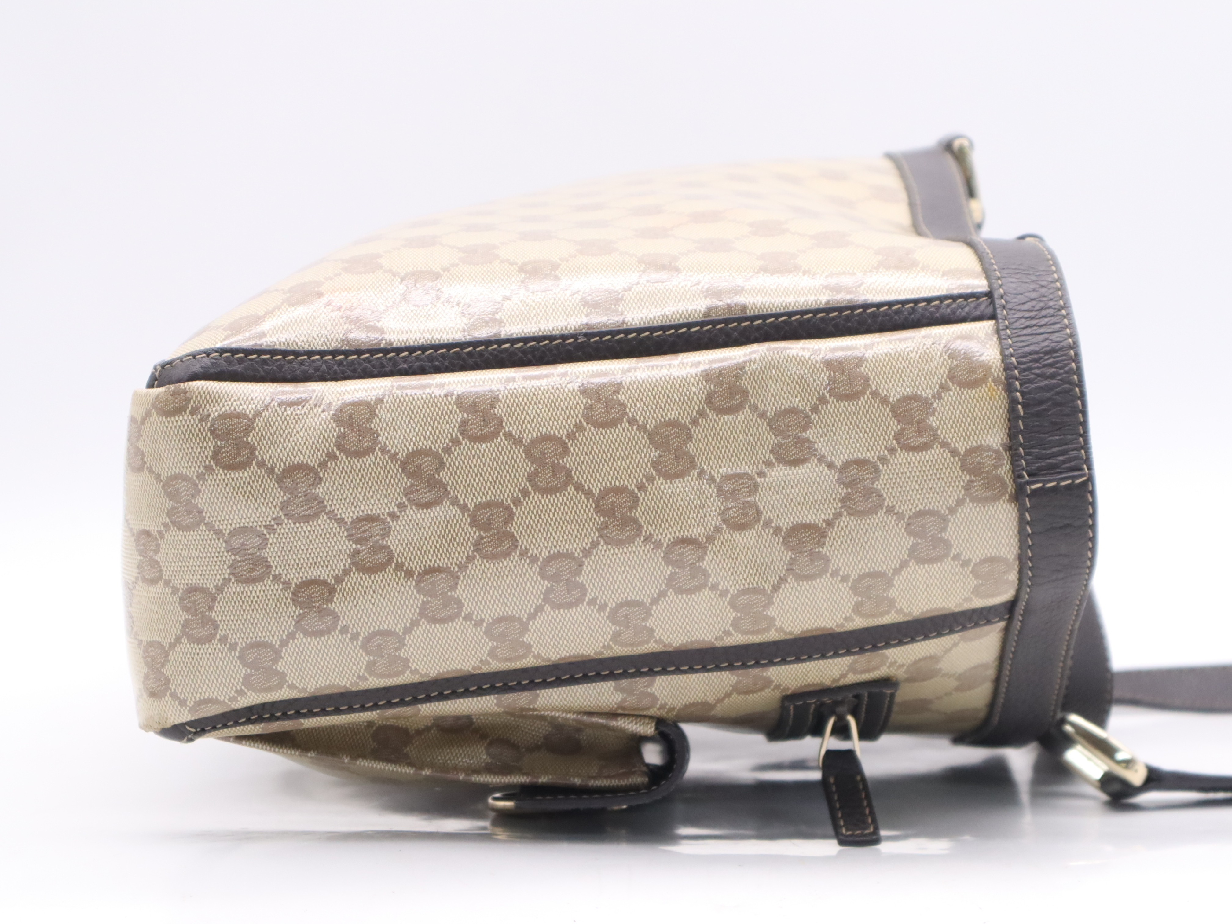 268639 GG Crystal Tote Bag Beige Gold Hardware Tote Bag — view 5