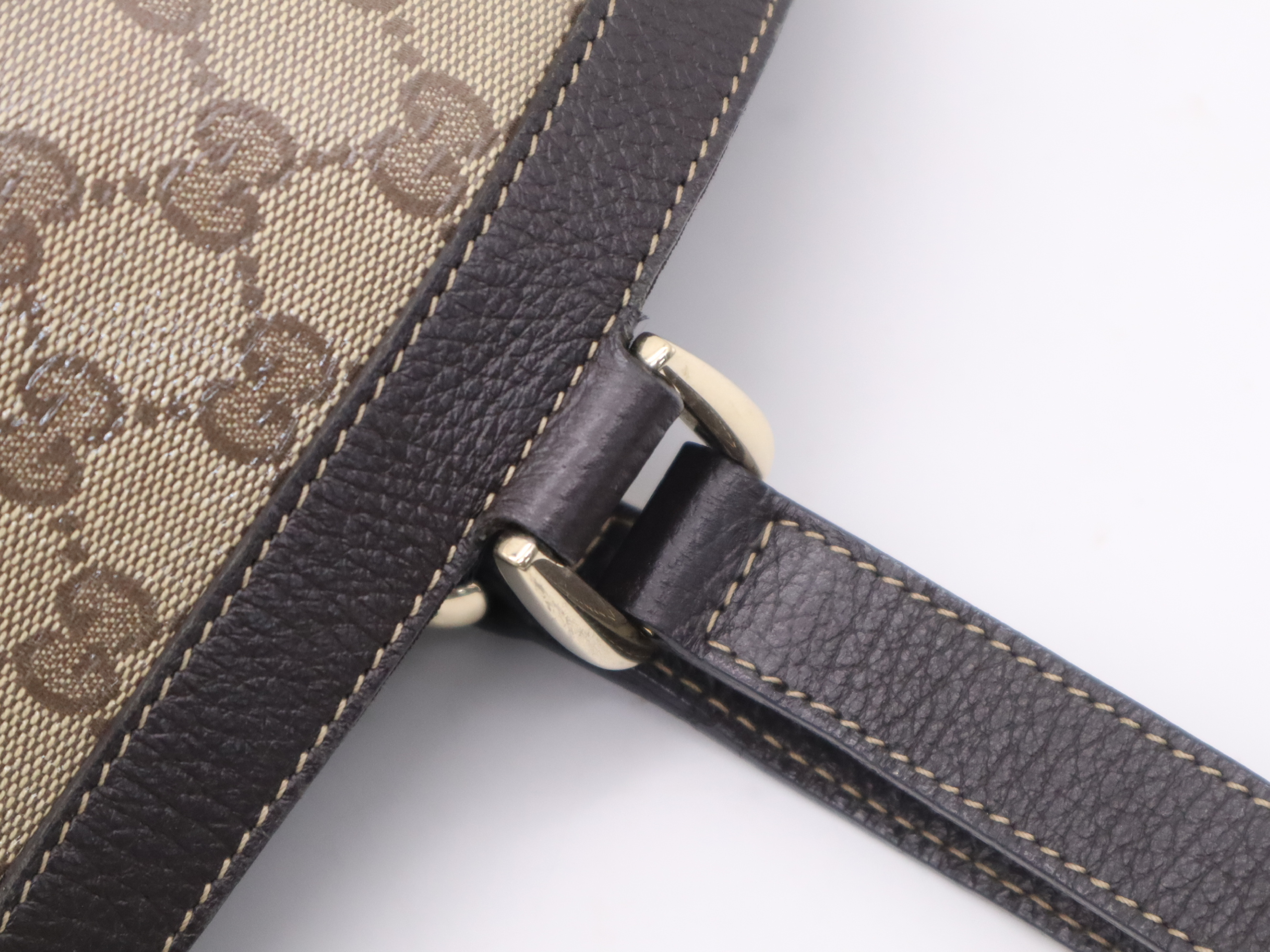 268639 GG Crystal Tote Bag Beige Gold Hardware Tote Bag — view 8