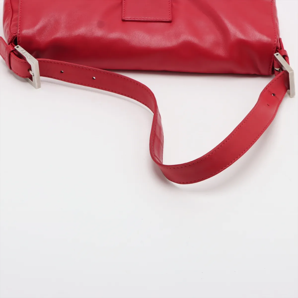 Mamma Bucket Leather Shoulder Bag Red 26424 — view 5