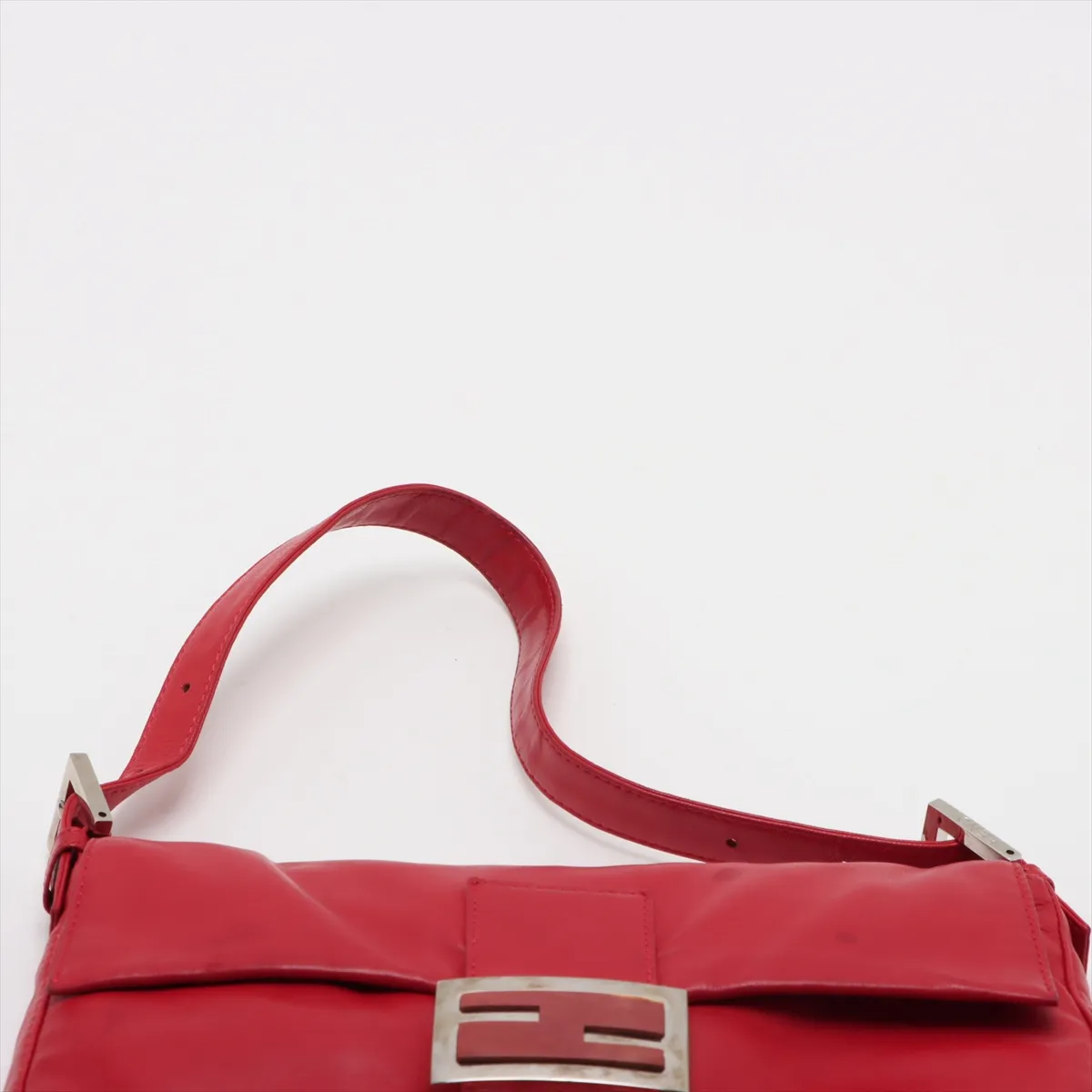 Mamma Bucket Leather Shoulder Bag Red 26424 — view 6