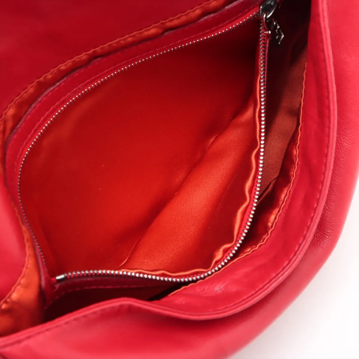 Mamma Bucket Leather Shoulder Bag Red 26424 — view 8