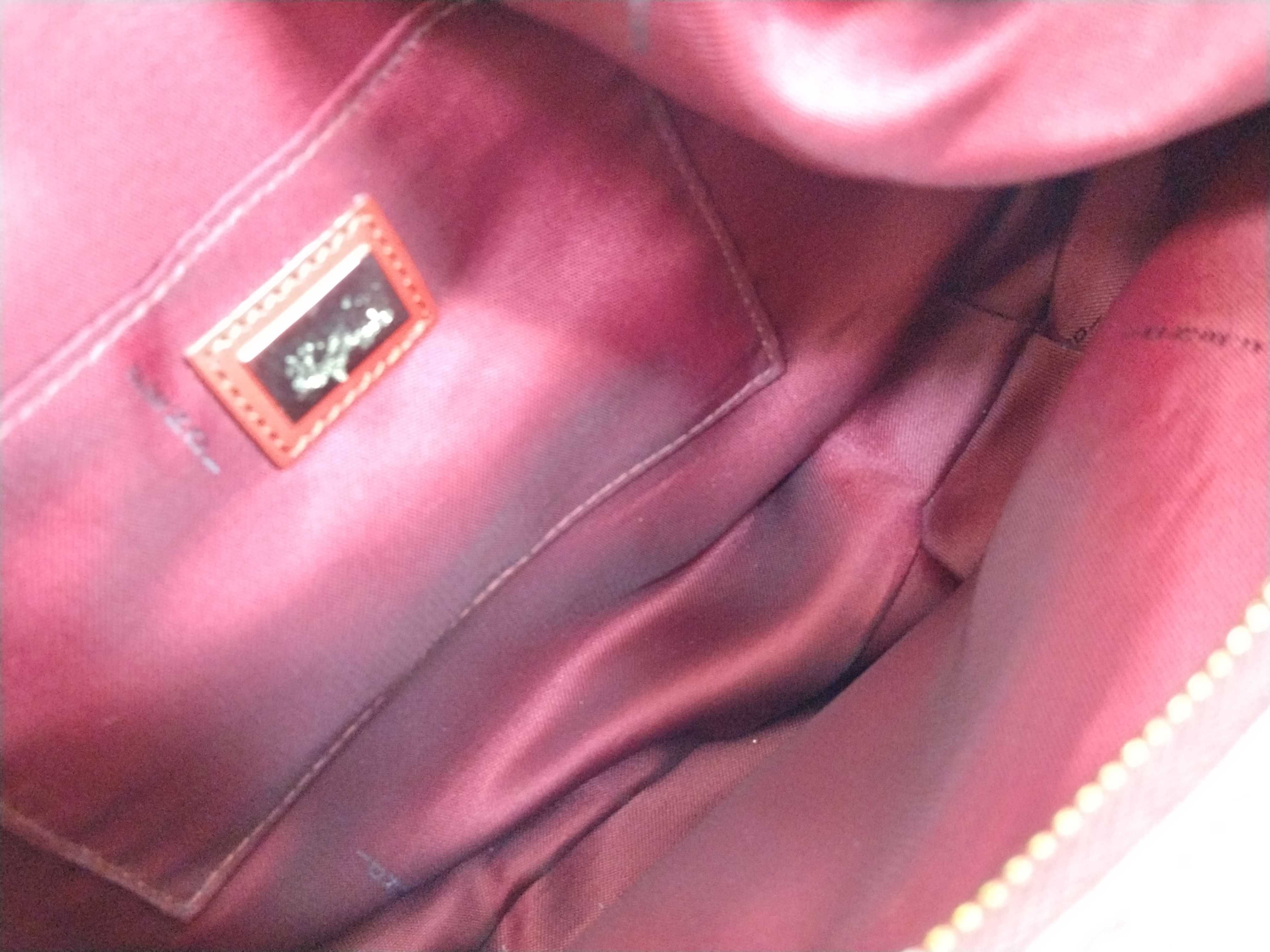 Zucca pattern Fendi Zucchino handbag, red handbag — view 12
