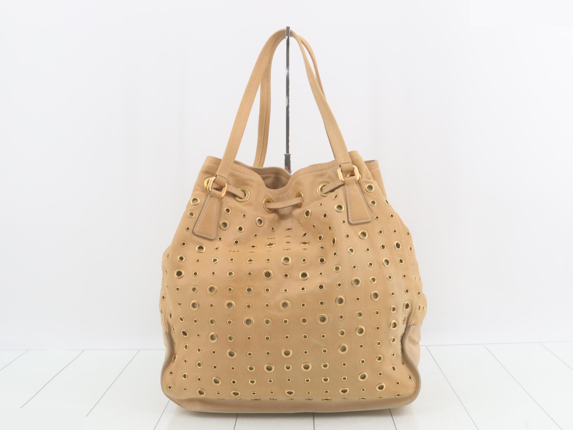 Leather perforated bag — view 2