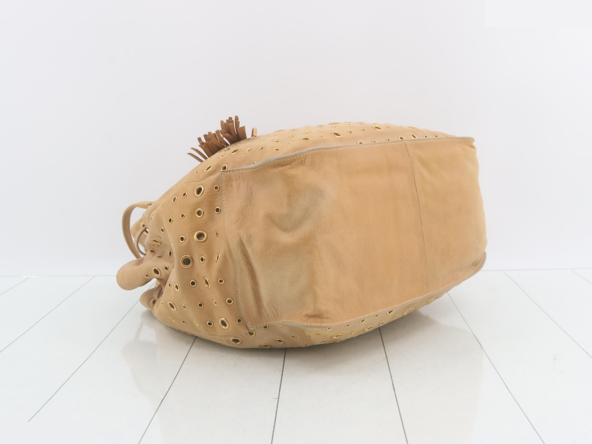 Leather perforated bag — view 5