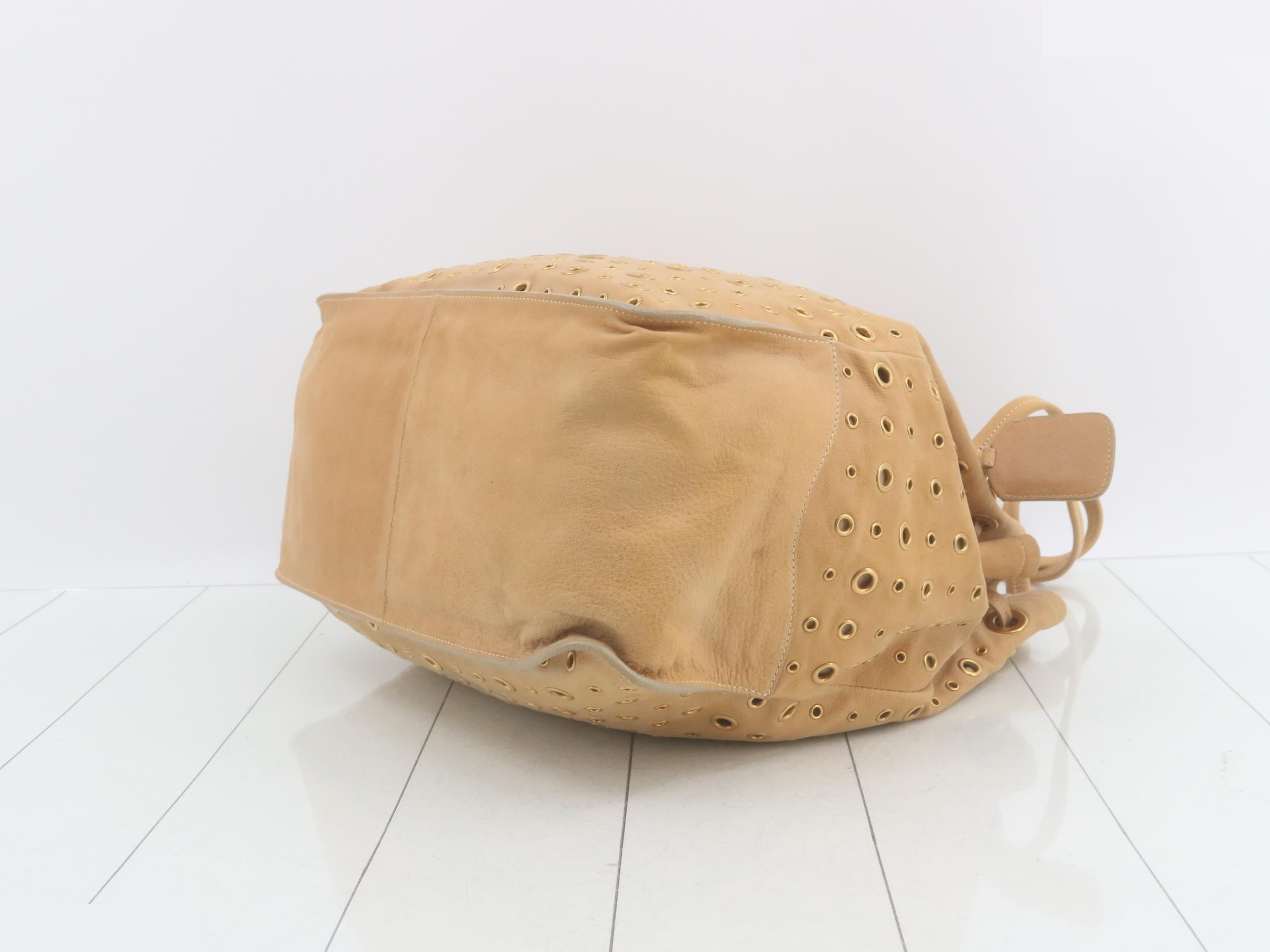 Leather perforated bag — view 6