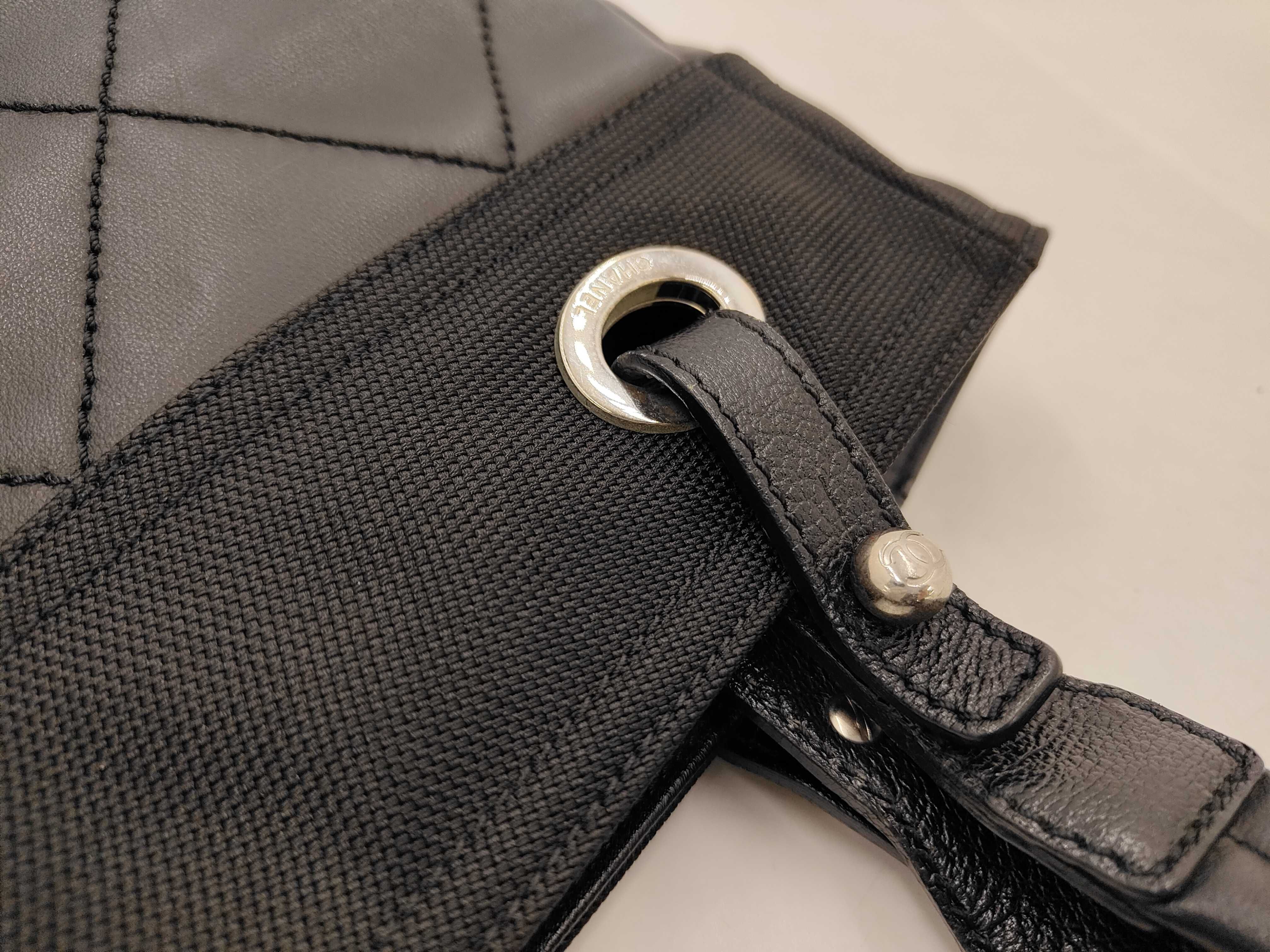 Paris Biarritz Tote PM Tote Bag, Silver Hardware, Black, with Seal and Card, 14176774, with Guarantee Card. — view 7