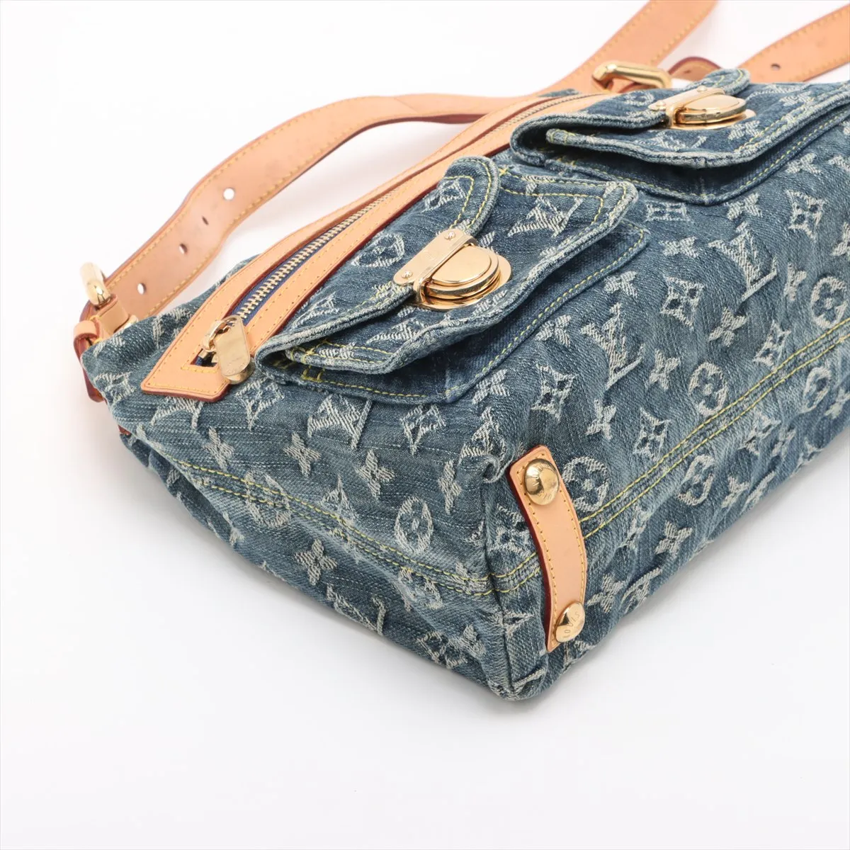 Monogram Denim Baggy PM M95049 SD0046 Blue — view 4