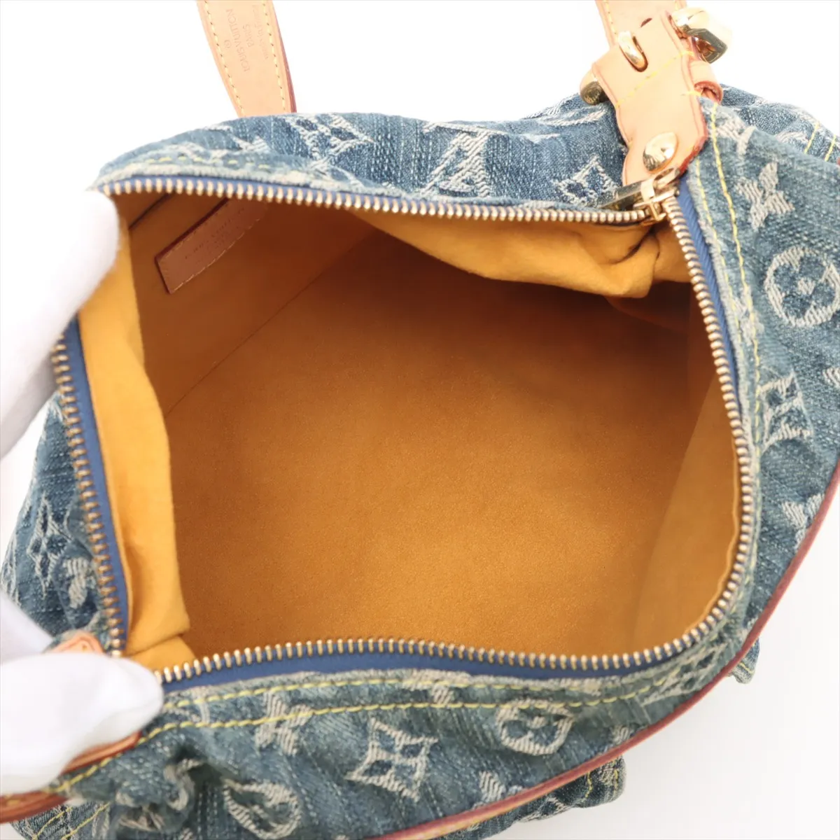 Monogram Denim Baggy PM M95049 SD0046 Blue — view 6