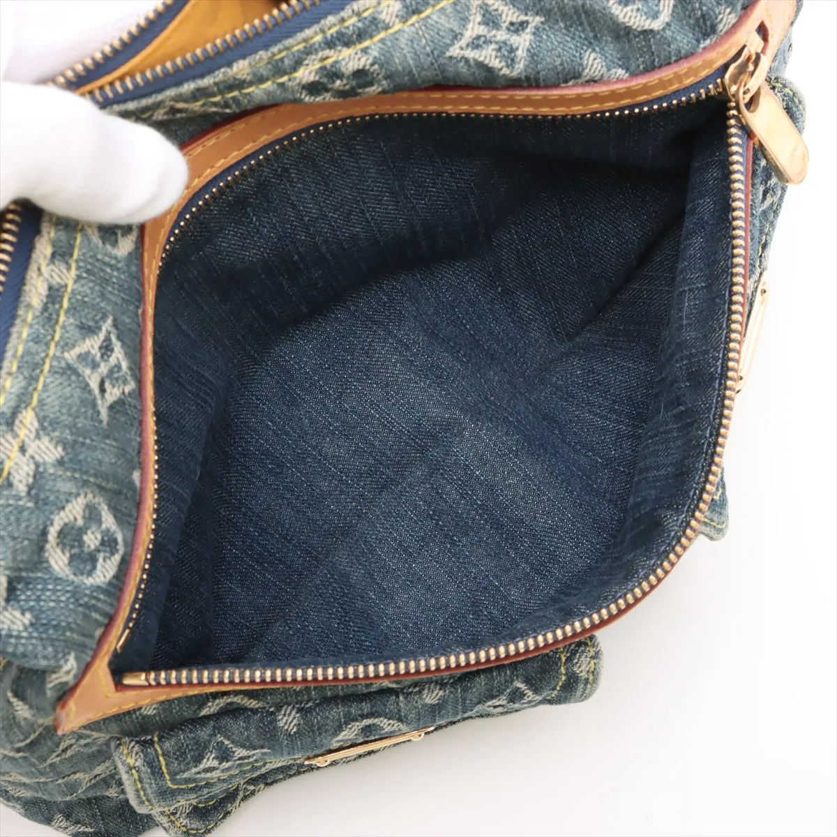 Monogram Denim Baggy PM M95049 SD0046 Blue — view 8