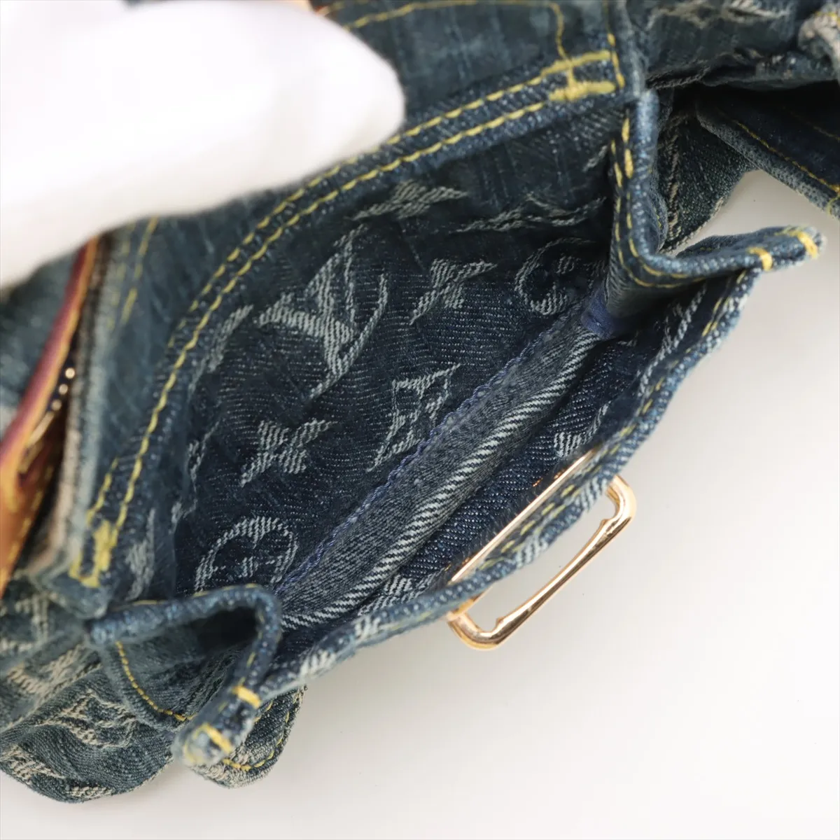 Monogram Denim Baggy PM M95049 SD0046 Blue — view 9