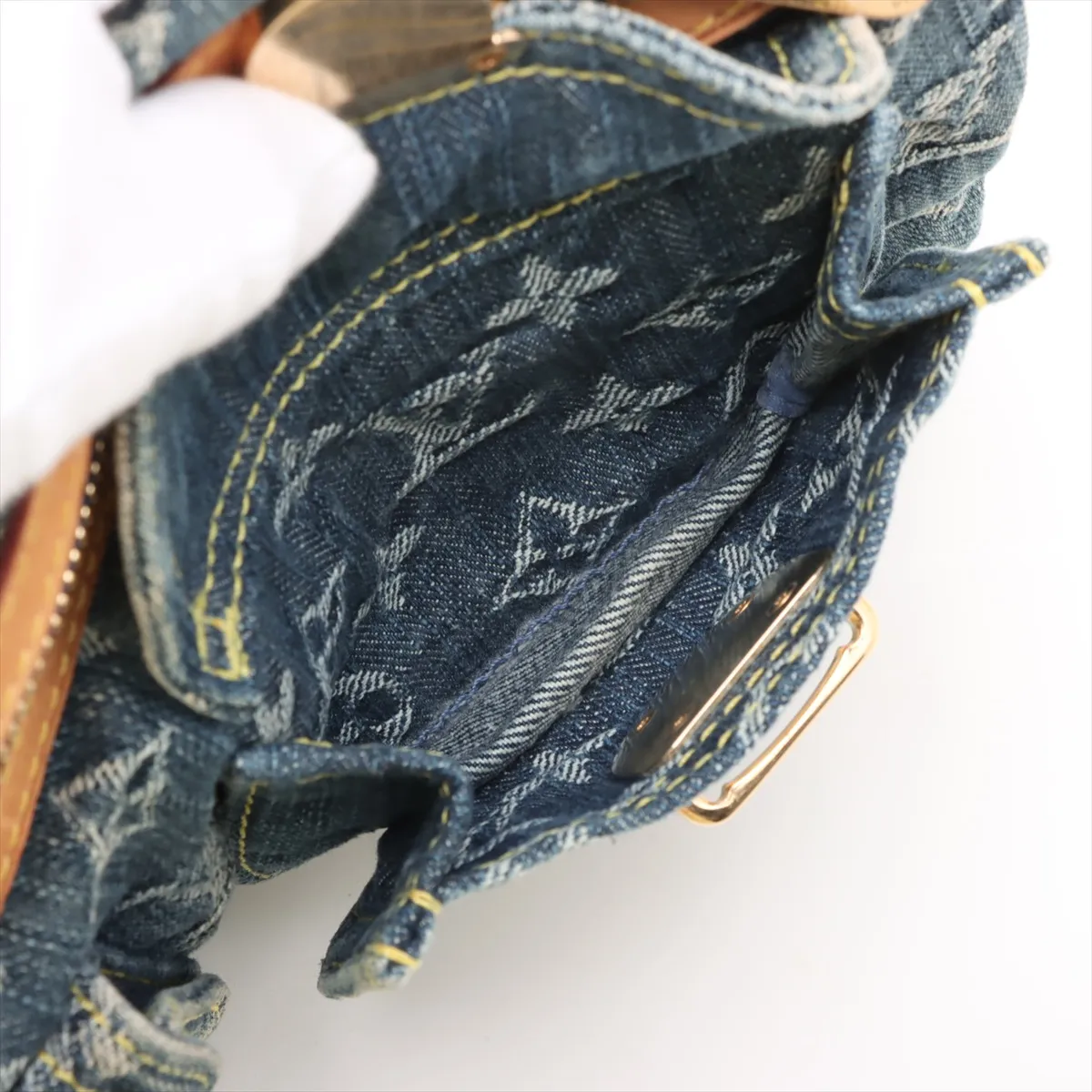 Monogram Denim Baggy PM M95049 SD0046 Blue — view 10