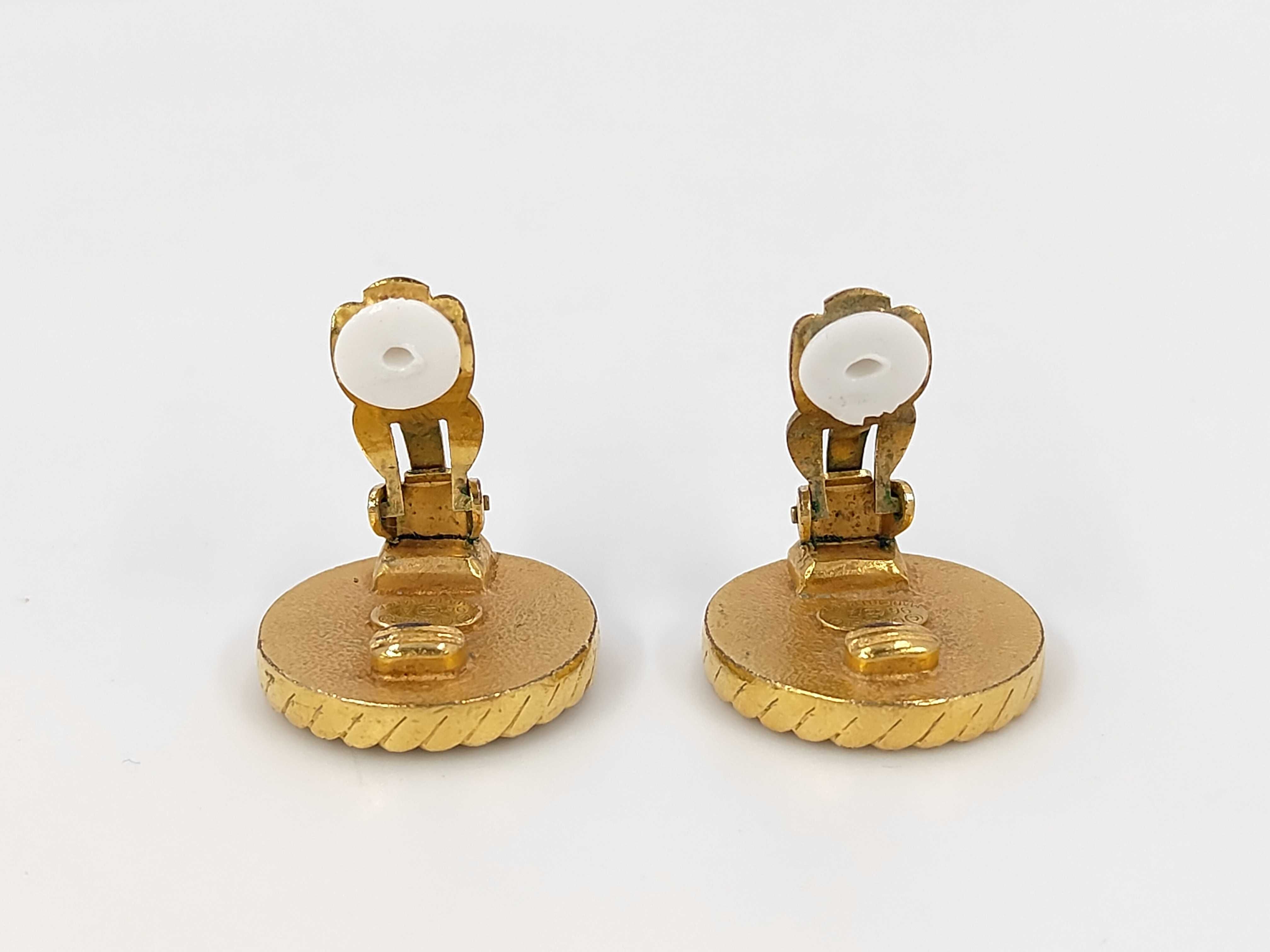 Coco Mark Black Gold Earrings 96A — view 4