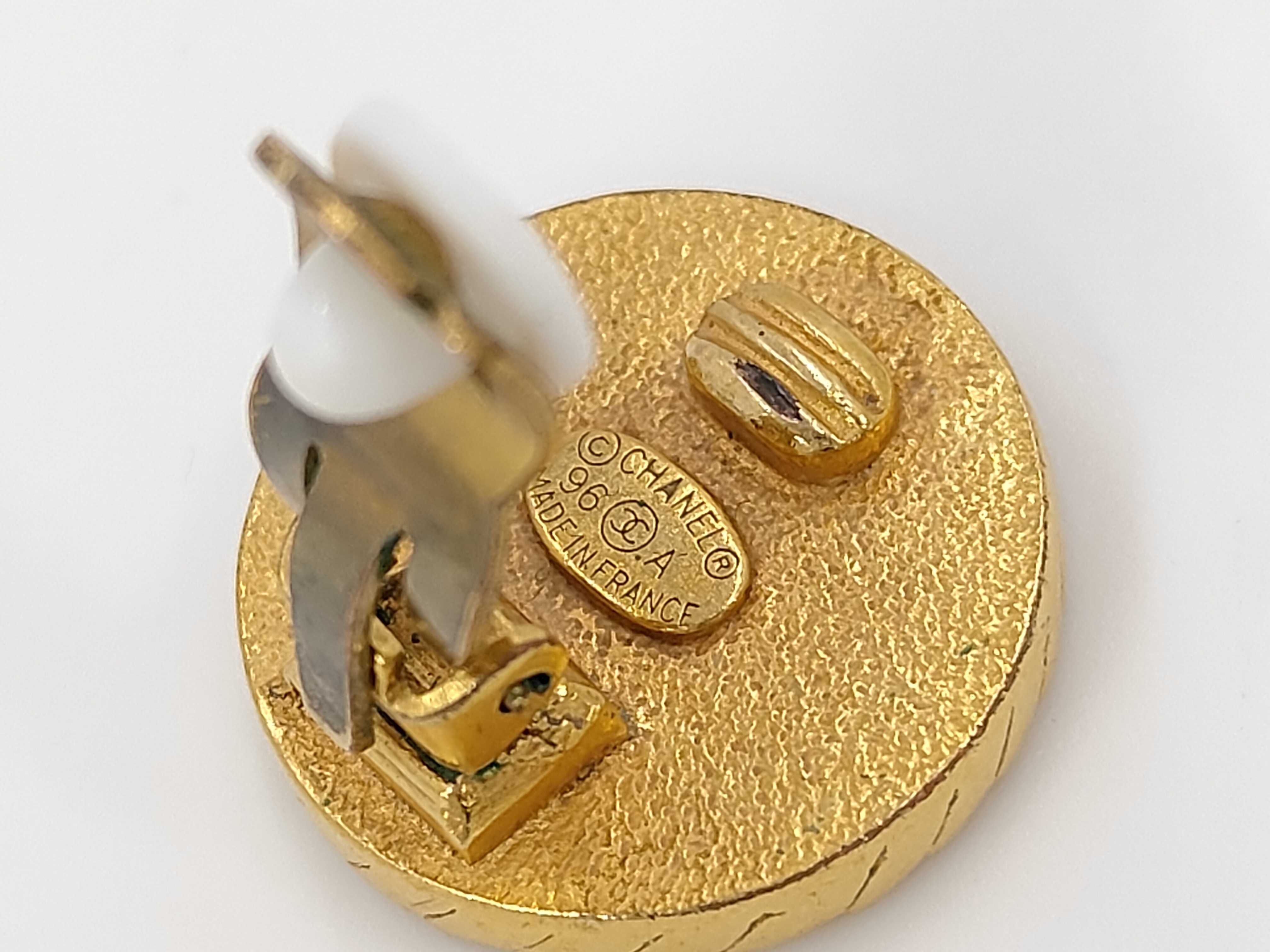 Coco Mark Black Gold Earrings 96A — view 5