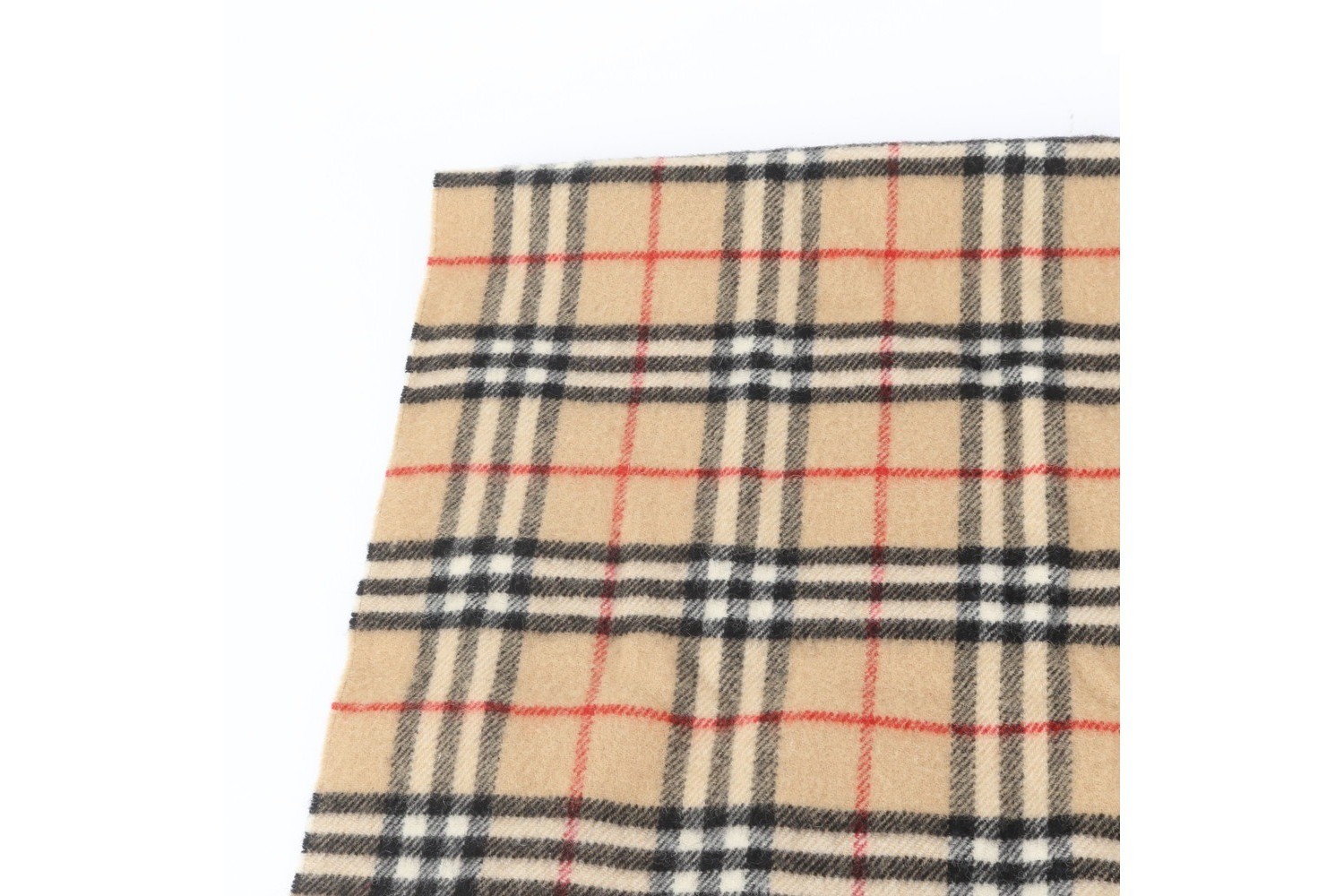 Nova Check scarf with tags attached. — view 2