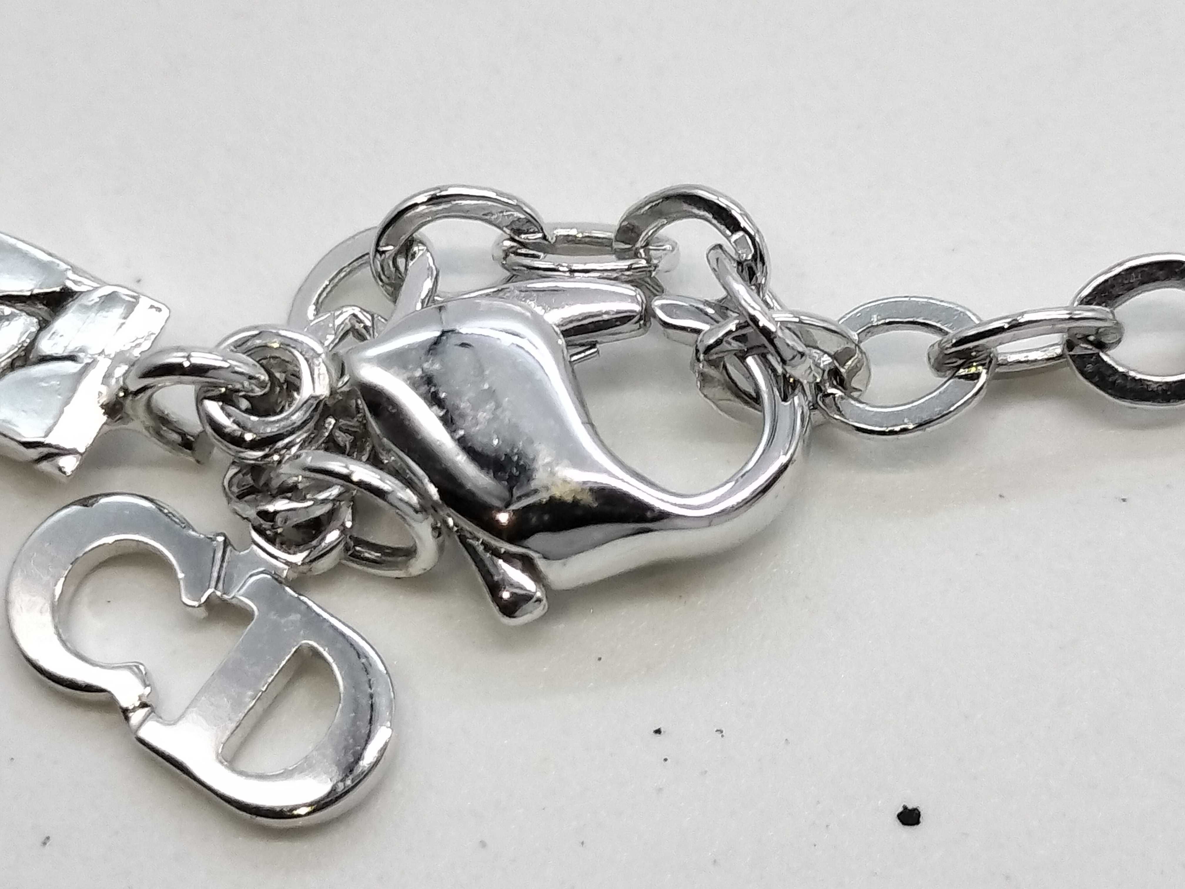 Rhinestone Heart Necklace — view 5