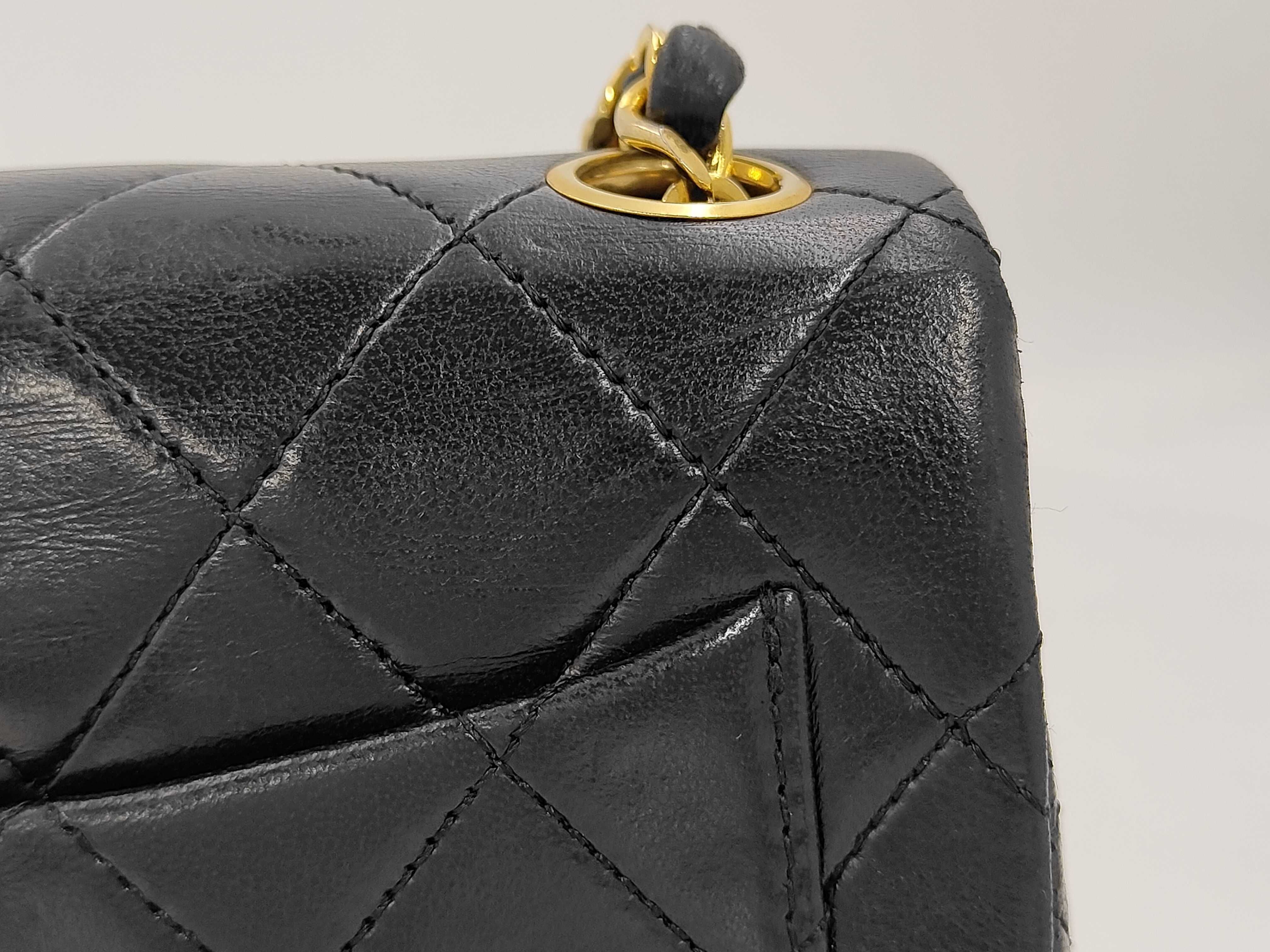 Mini Matelassé Lambskin Shoulder Bag with Gold Hardware (Serial Number 08) - Includes Card and Seal — view 3