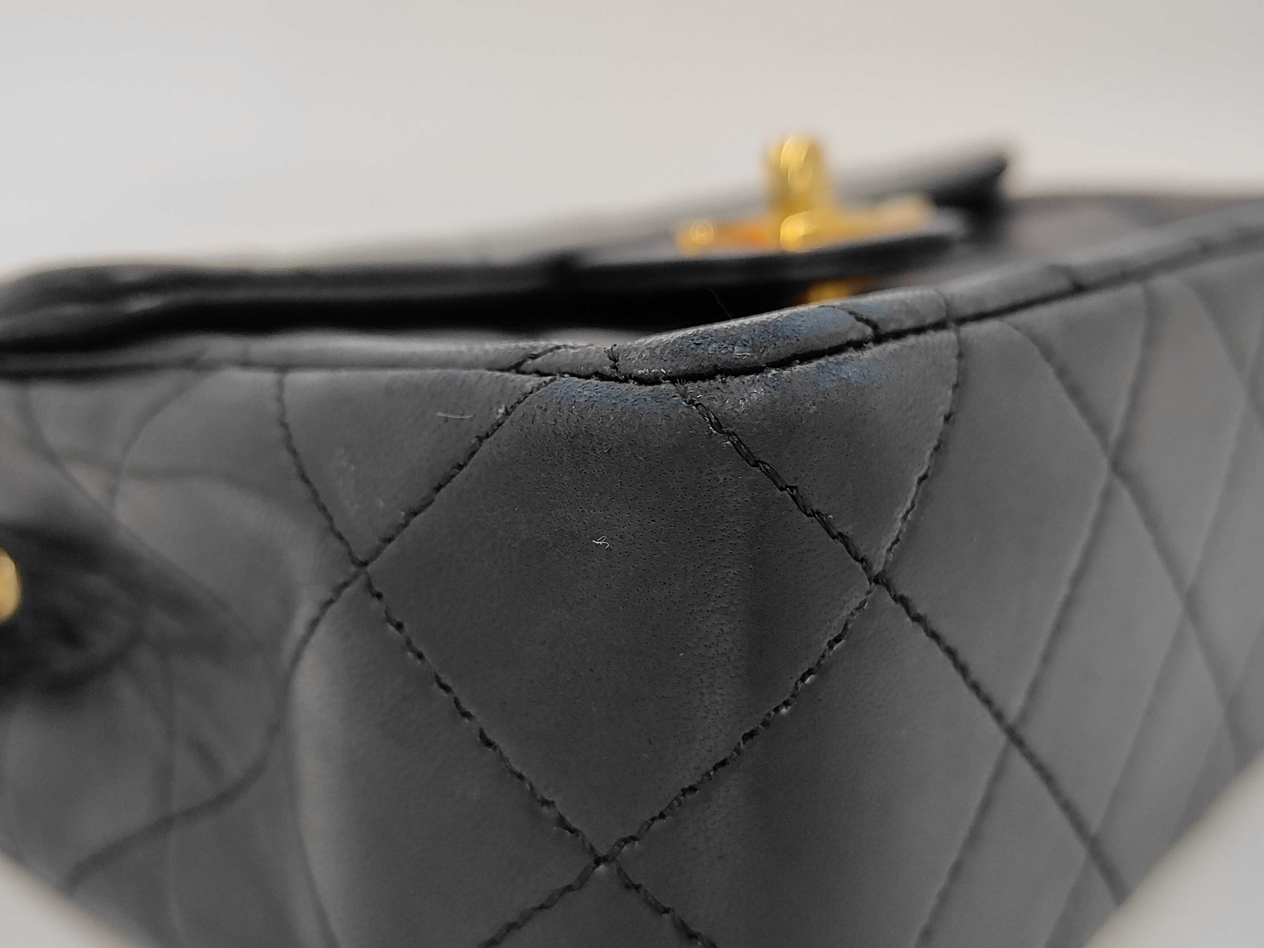 Mini Matelassé Lambskin Shoulder Bag with Gold Hardware (Serial Number 08) - Includes Card and Seal — view 6