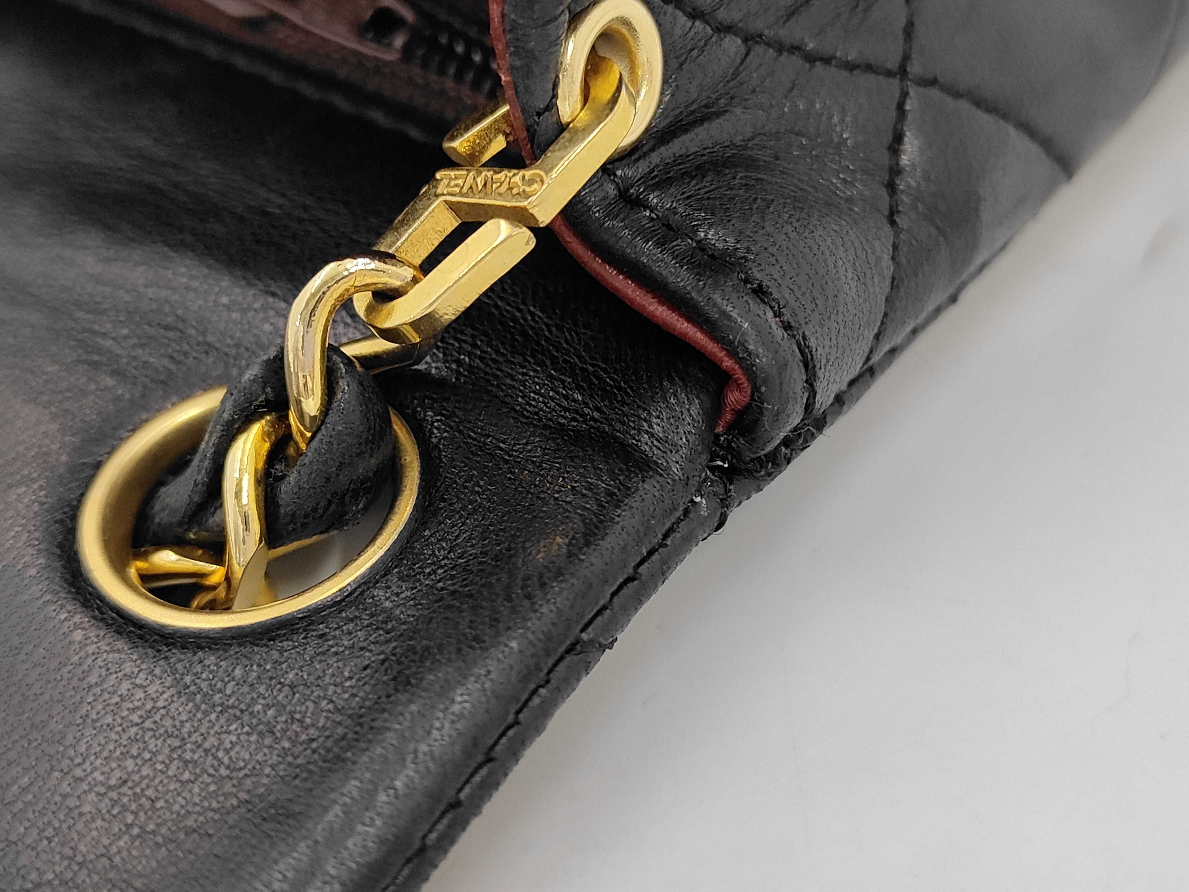 Mini Matelassé Lambskin Shoulder Bag with Gold Hardware (Serial Number 08) - Includes Card and Seal — view 9