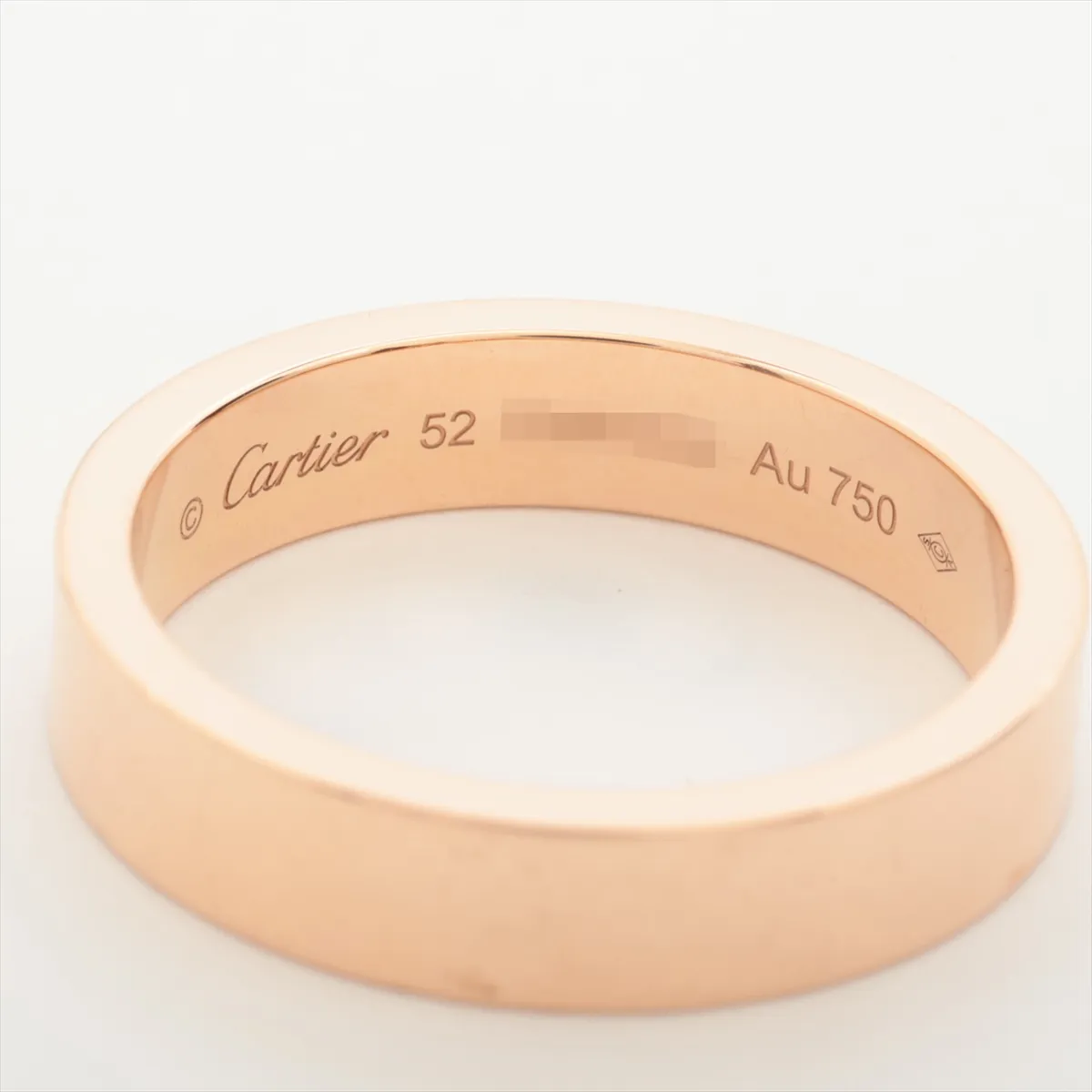wedding ring, 750 (PG), 5.3g, size 52, RMN243, dents. — view 3