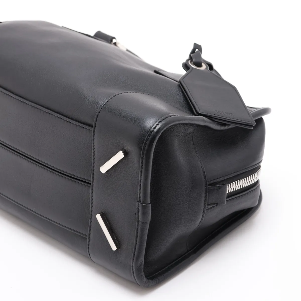 Amazona 28 Leather 2-Way Handbag, Black — view 3