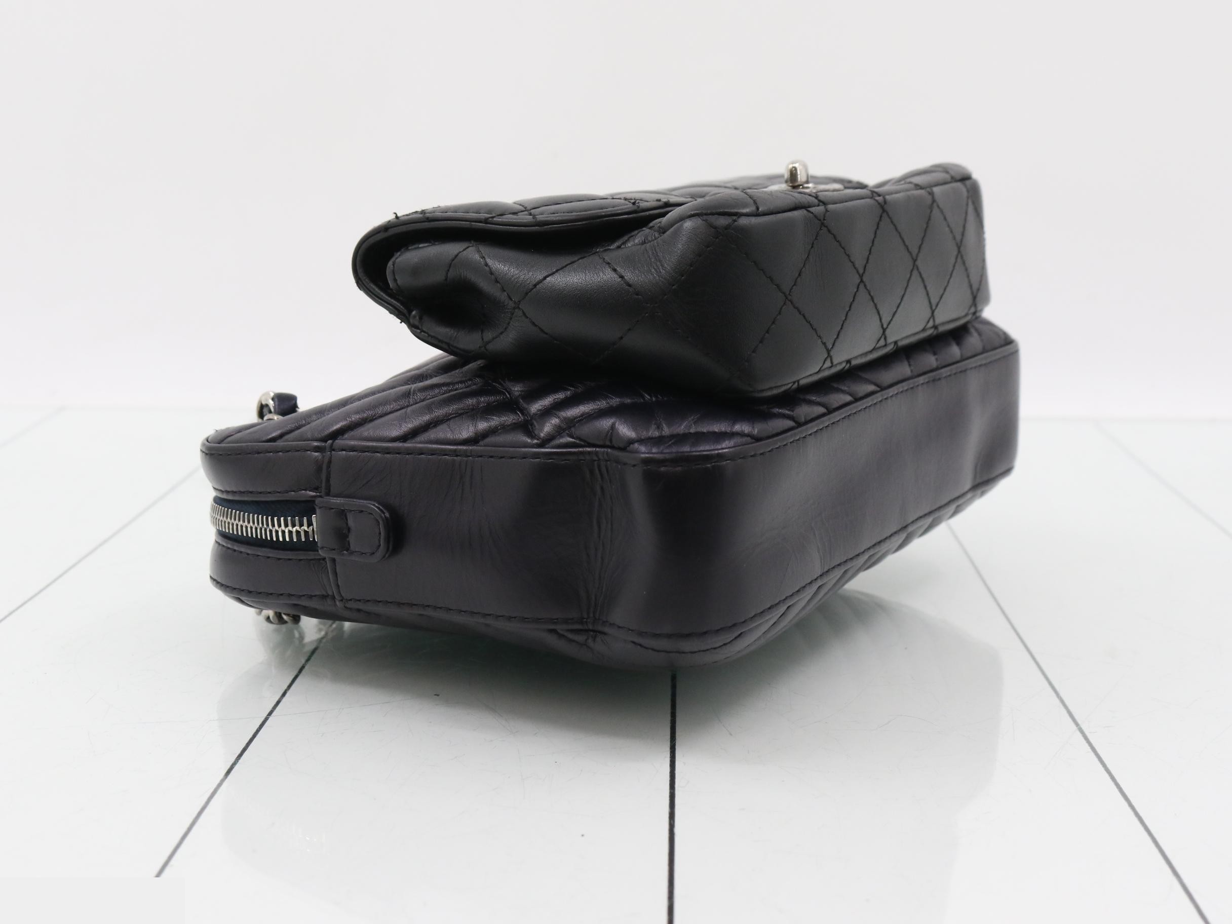 Twin Lambskin Chain Shoulder Bag — view 5