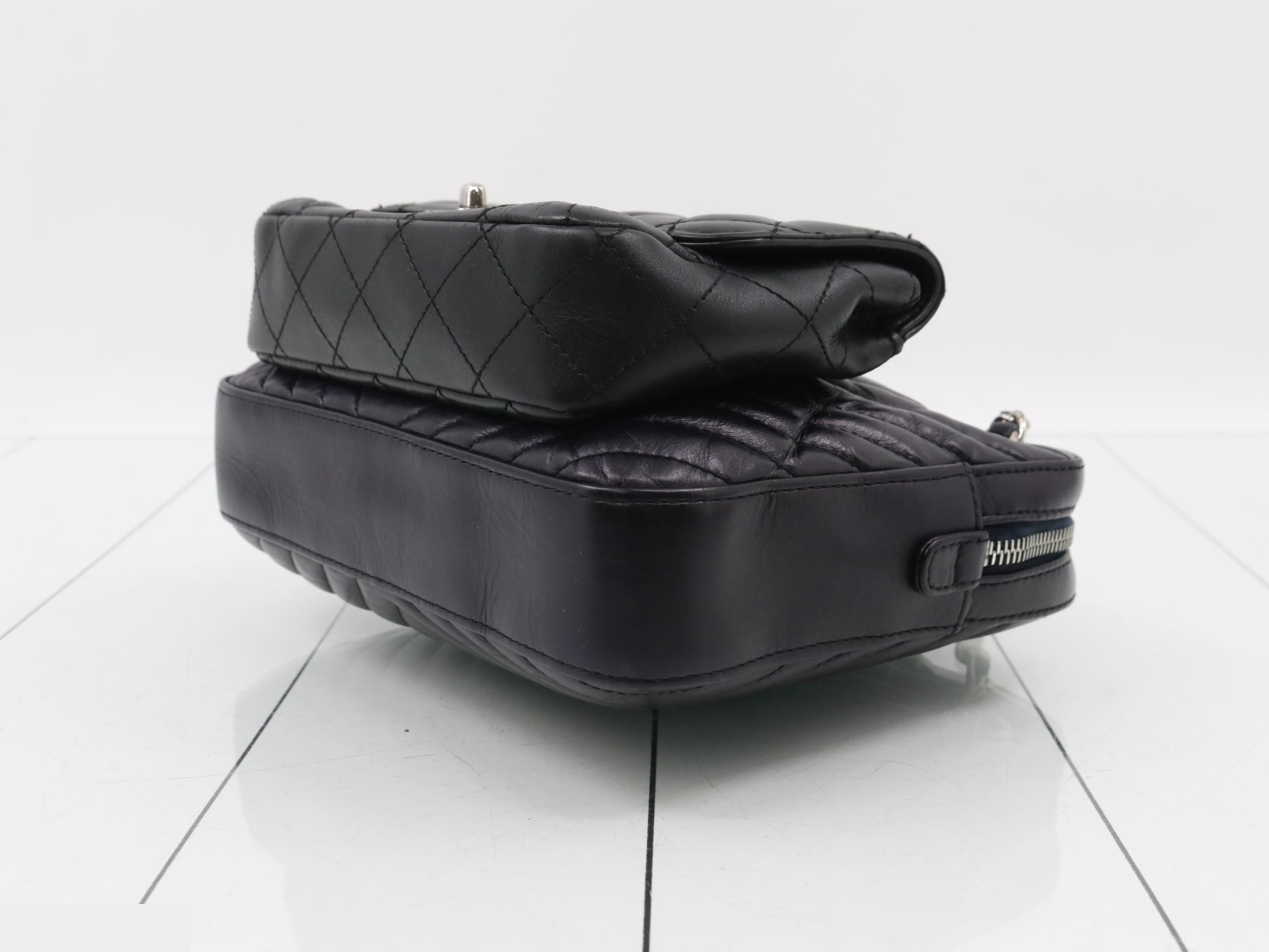 Twin Lambskin Chain Shoulder Bag — view 6