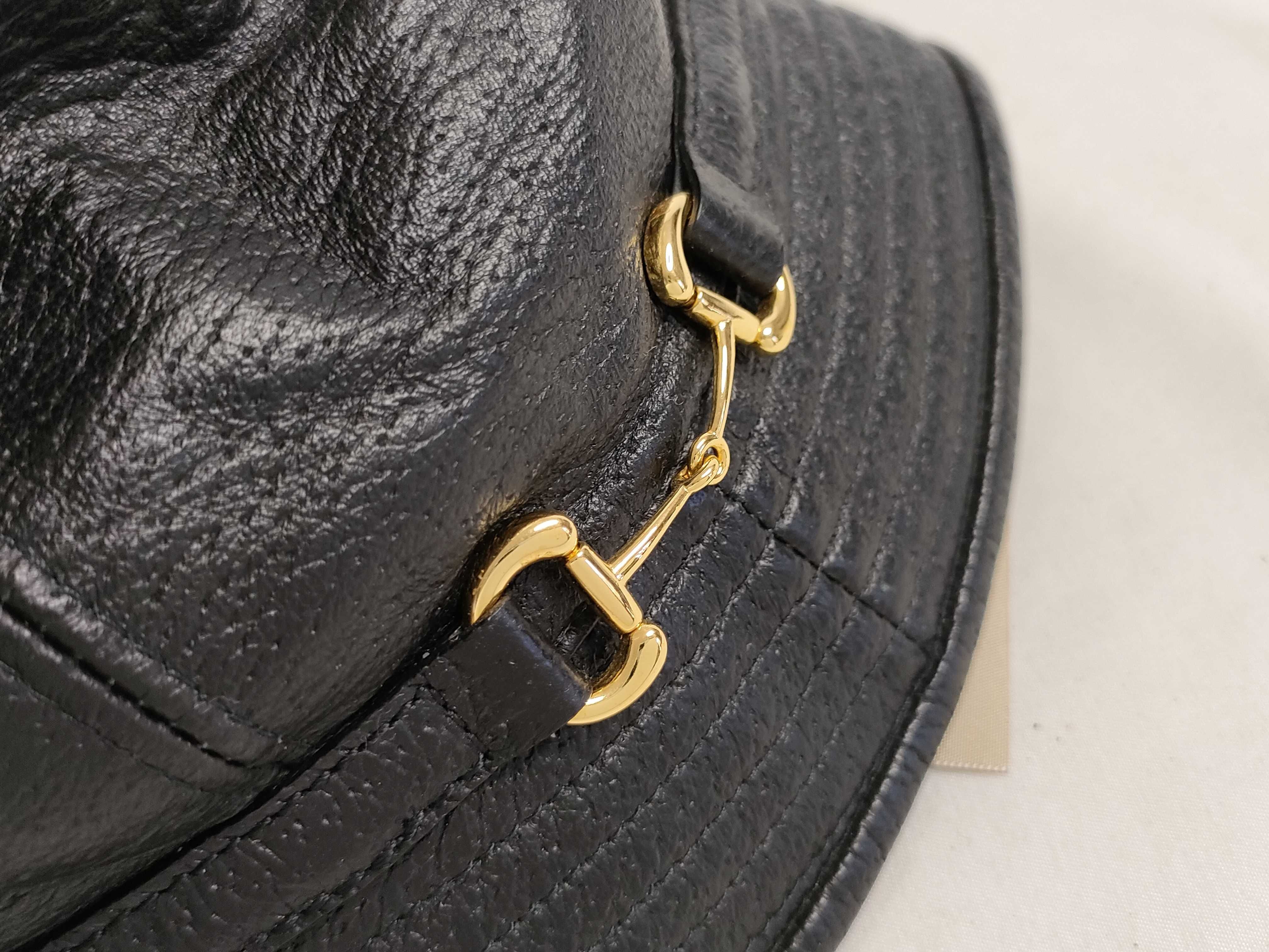 Horsebit Hat, Black, 57cm, Other Accessories — view 10