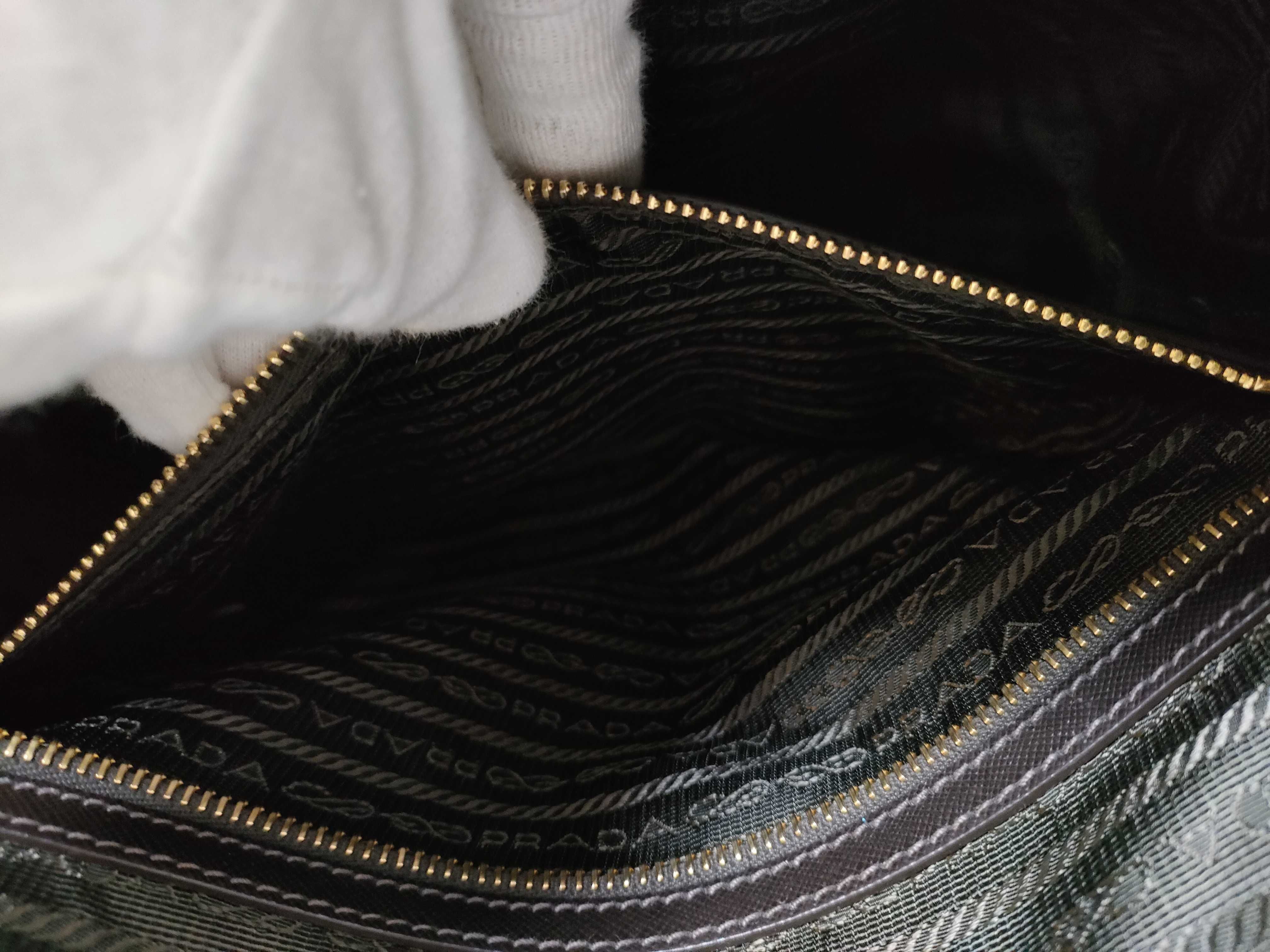 Nylon One-Shoulder Bag with Triangle Logo — view 11
