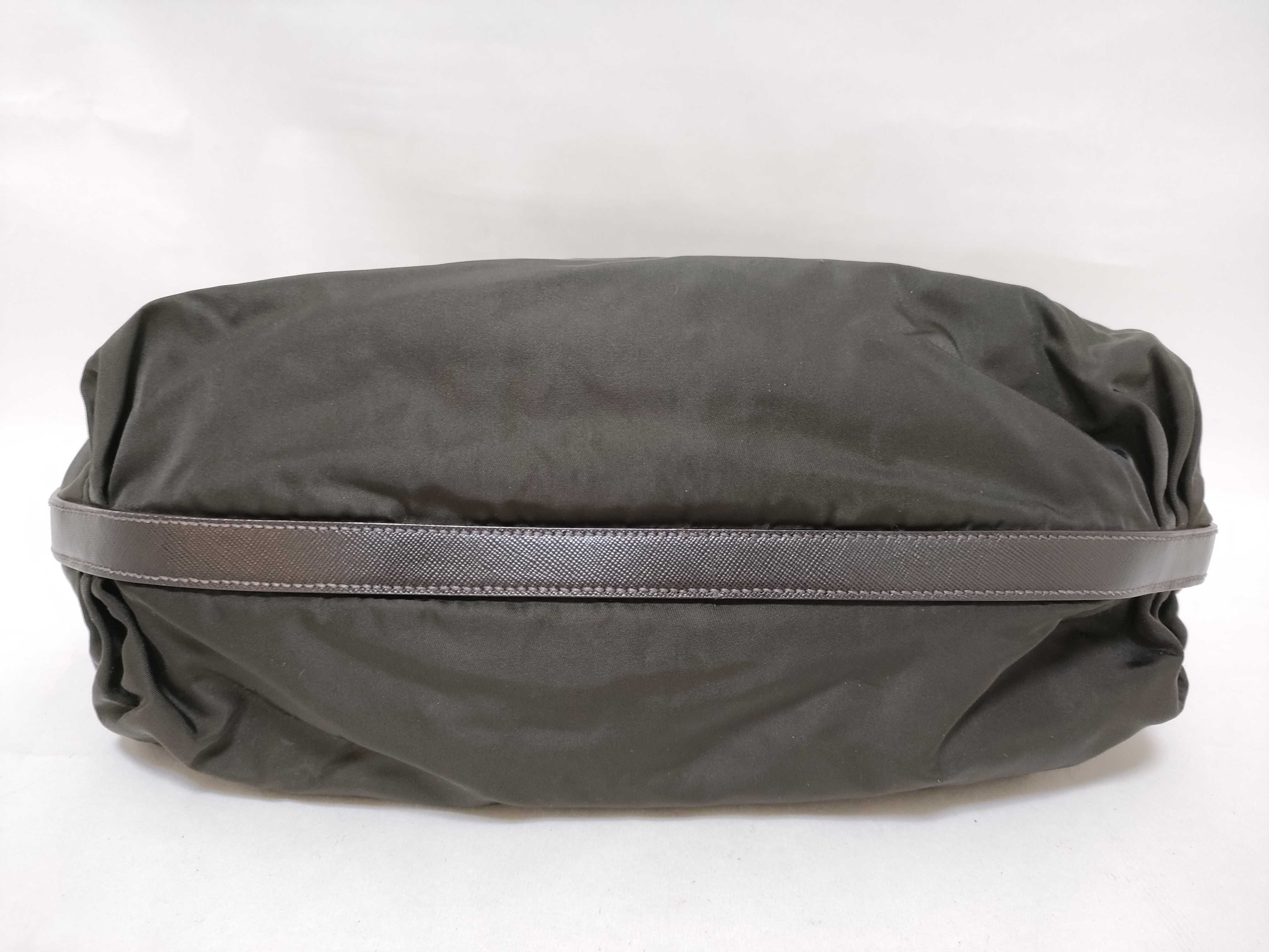 Nylon One-Shoulder Bag with Triangle Logo — view 7
