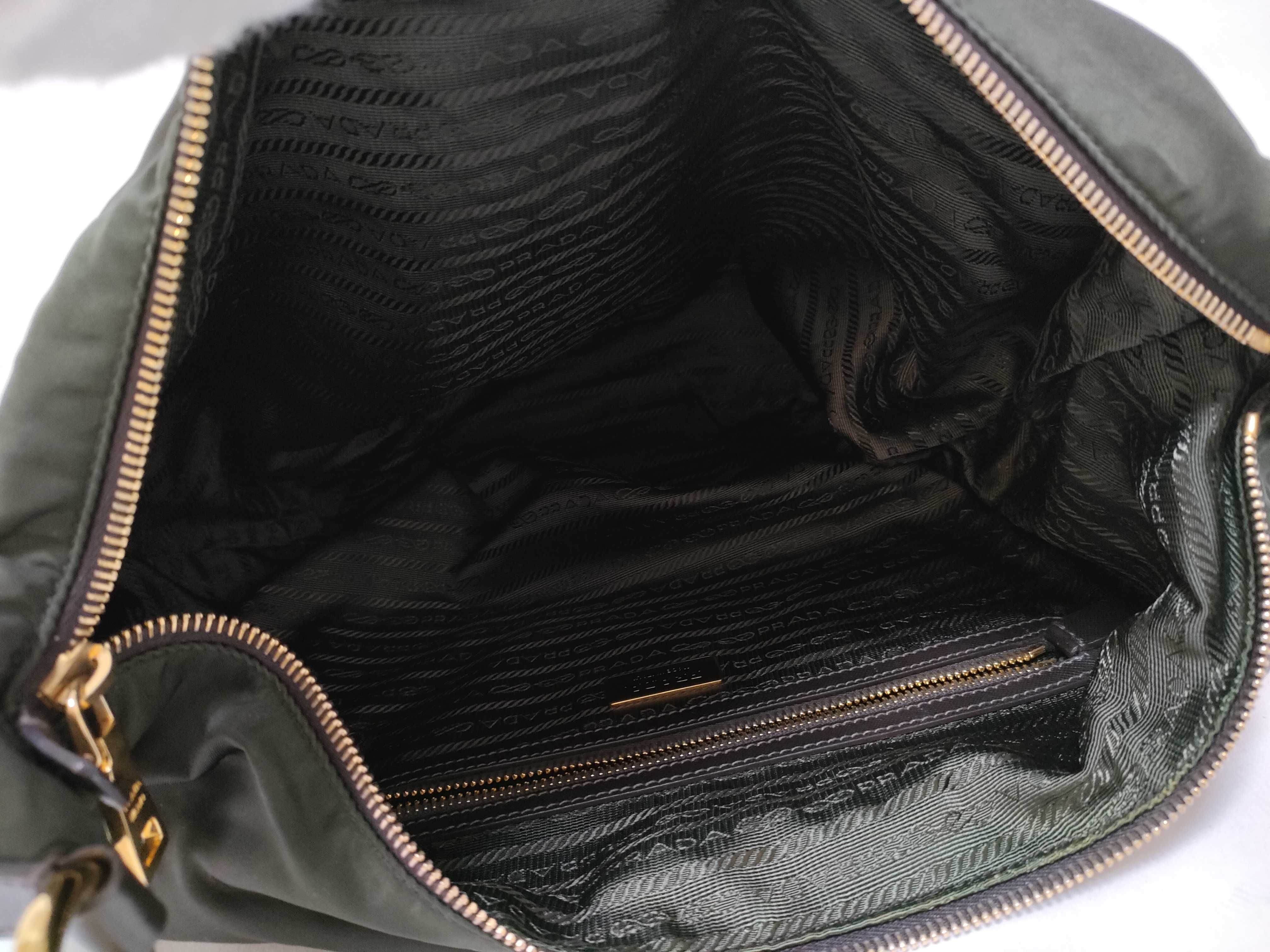 Nylon One-Shoulder Bag with Triangle Logo — view 10