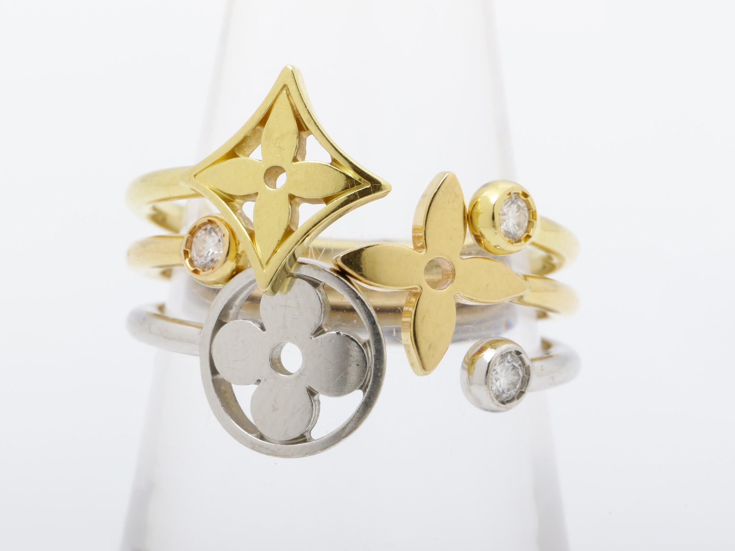 750YG/PG/WG Diamond Bague Monogram Idylle