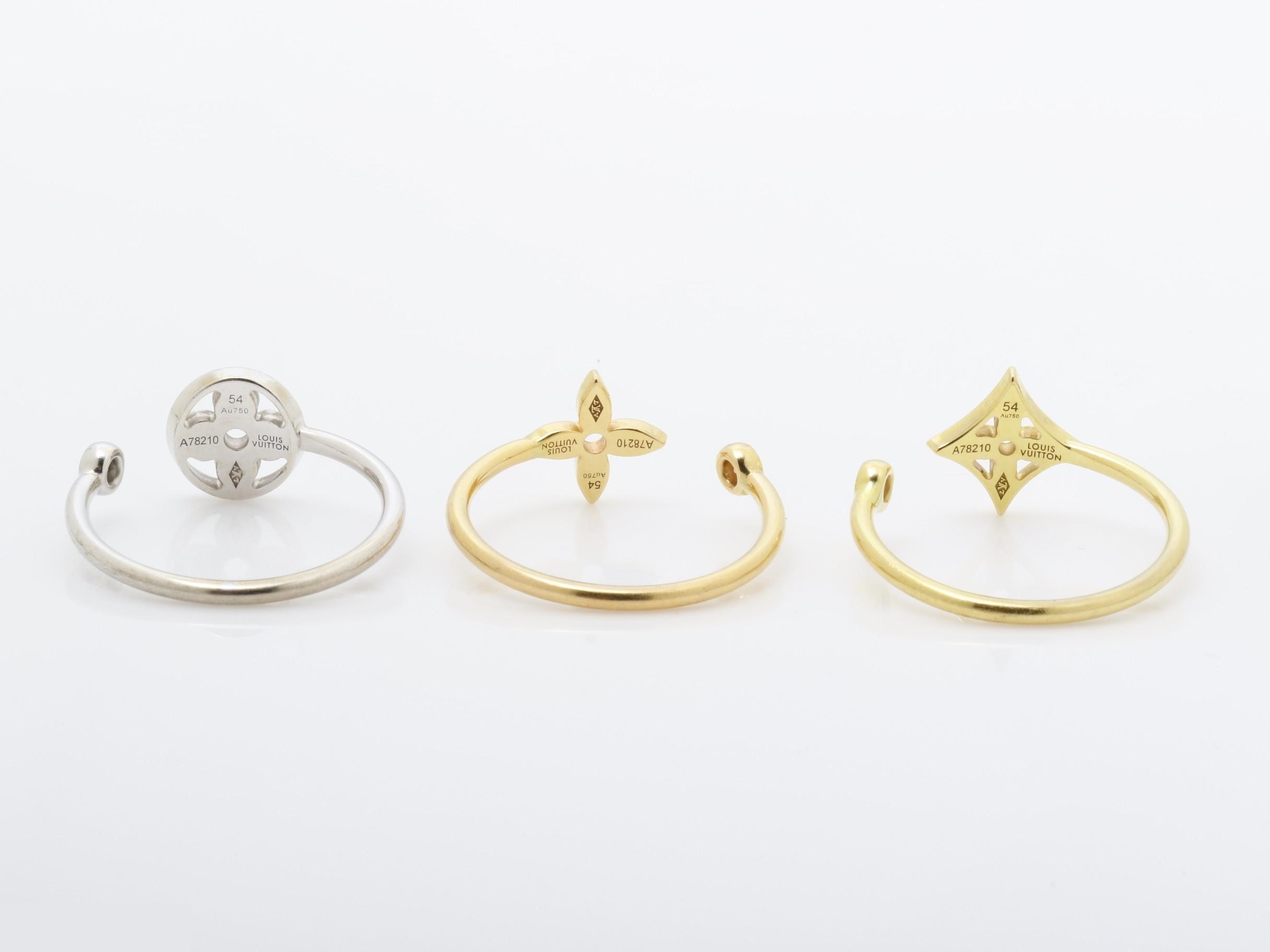 750YG/PG/WG Diamond Bague Monogram Idylle — view 4